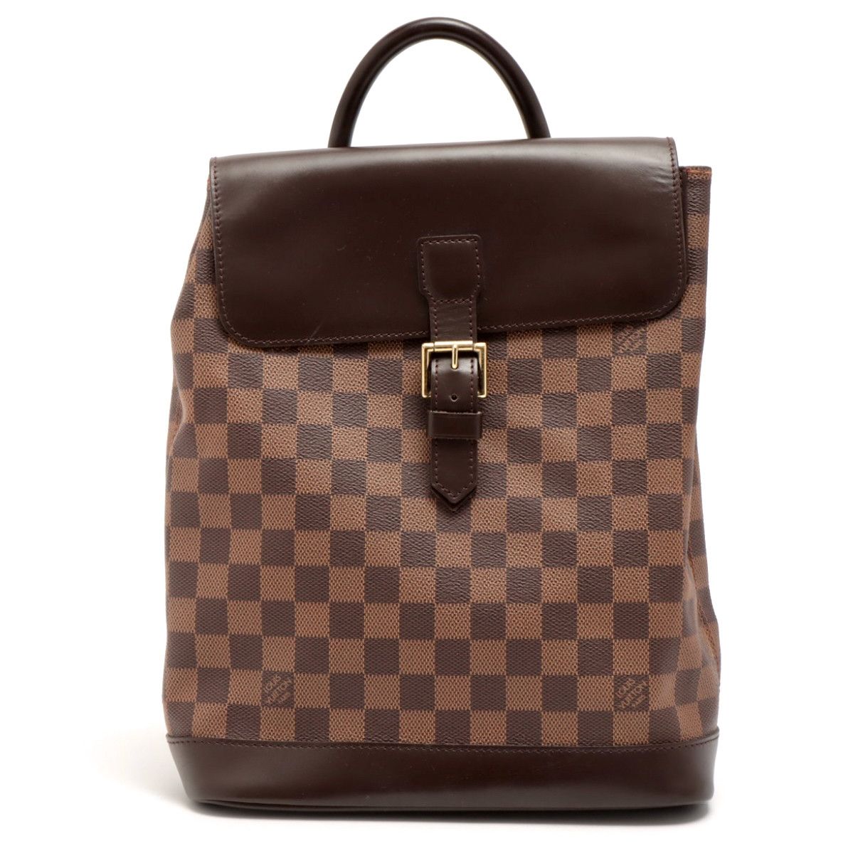 Louis Vuitton Louis Vuitton Brown Damier Ebene Coated Canvas Soho Backpack Size ONE SIZE - 1 Thumbnail