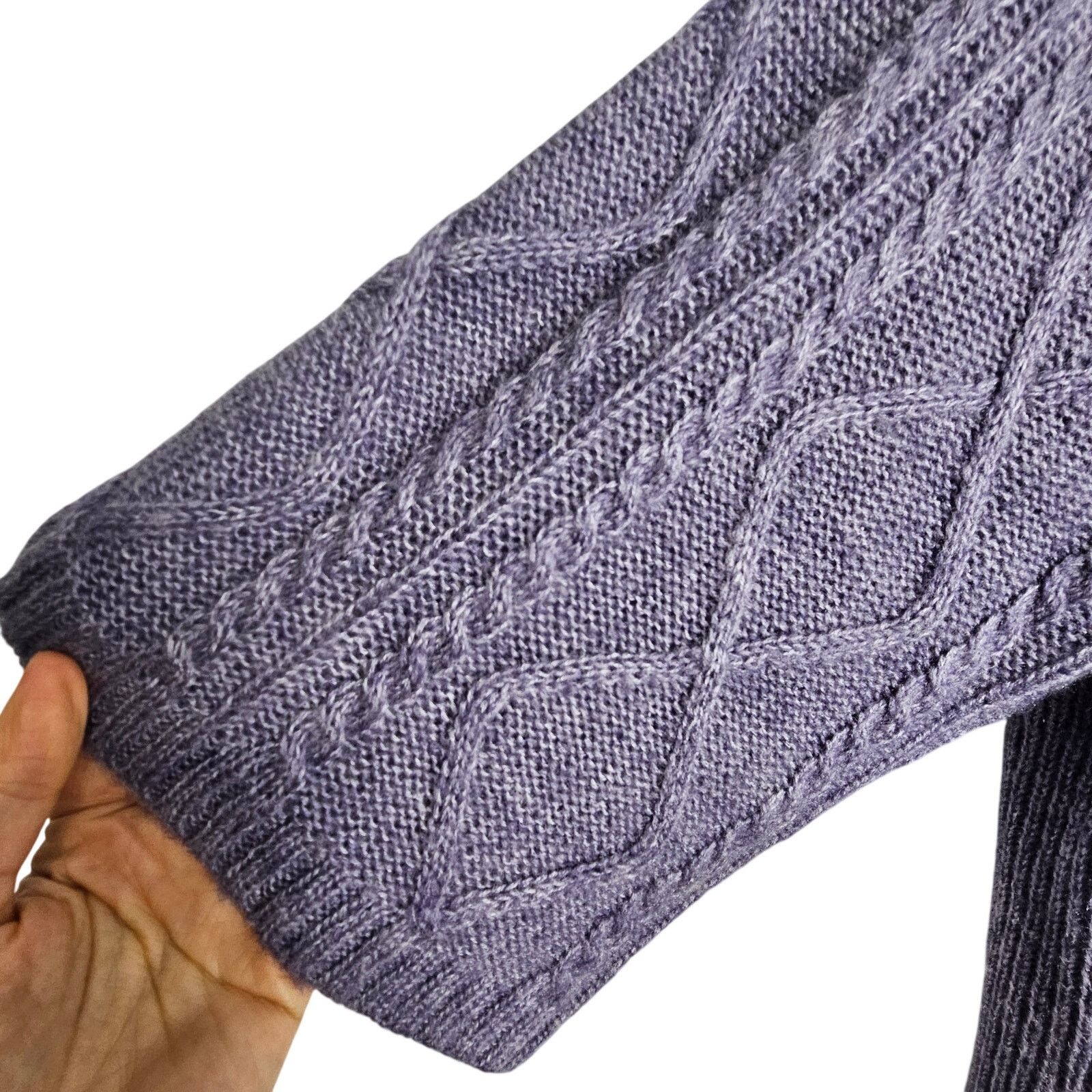 Chicos Chicos Womens Wool Mohair Cardigan Sweater Cable Knit 3 XL Size XL / US 12-14 / IT 48-50 - 4 Thumbnail