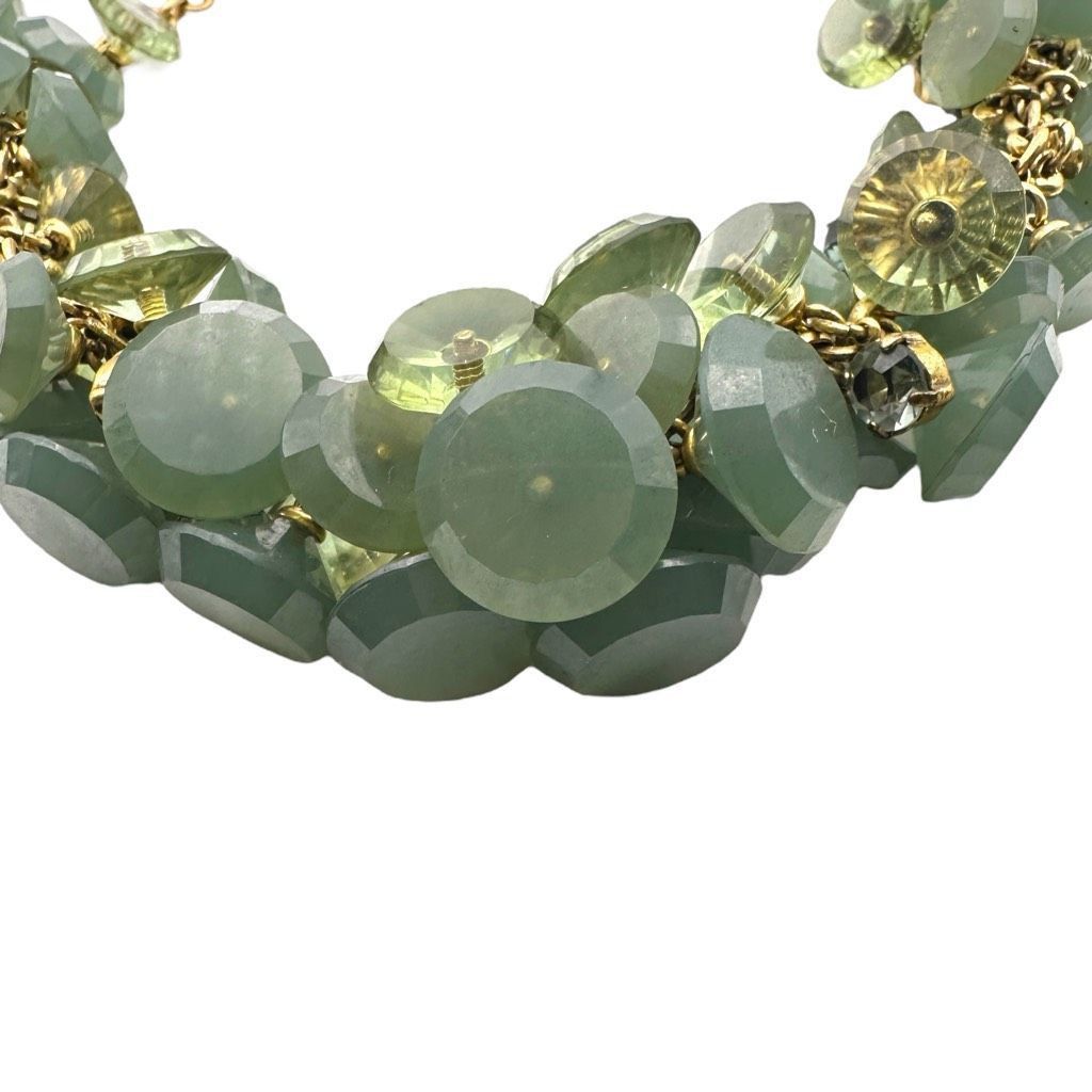 J.Crew J. CREW Designer Green Lucite Chunky Seafoam Acrylic Bead St Size ONE SIZE - 3 Thumbnail