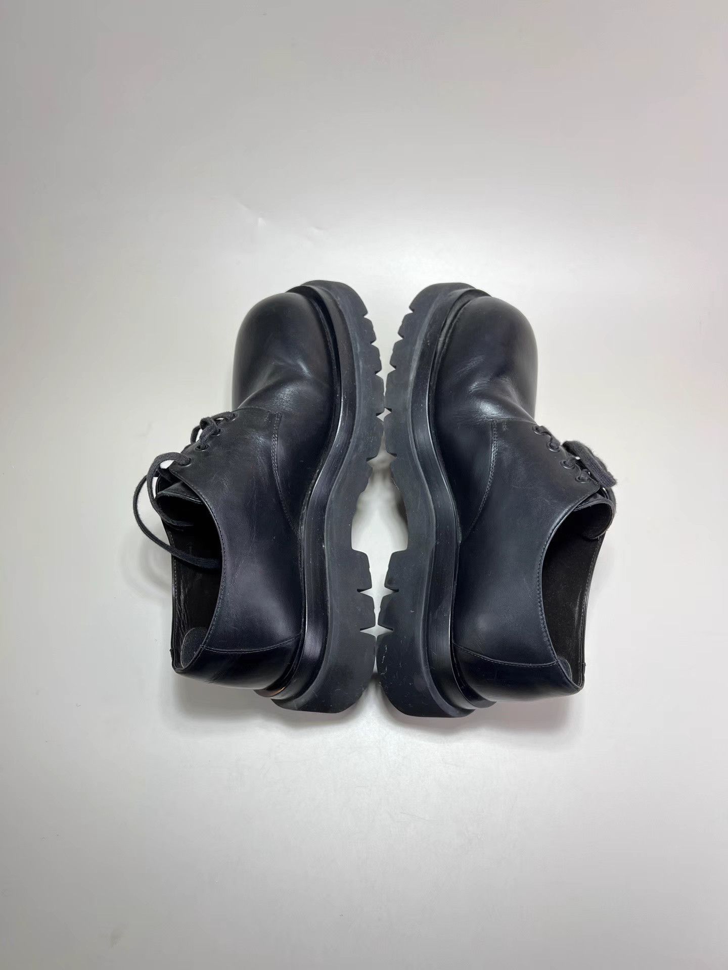Bottega Veneta BOTTEGA VENETA Black Platform Derby Shoes Size US 9 / EU 42 - 3 Thumbnail