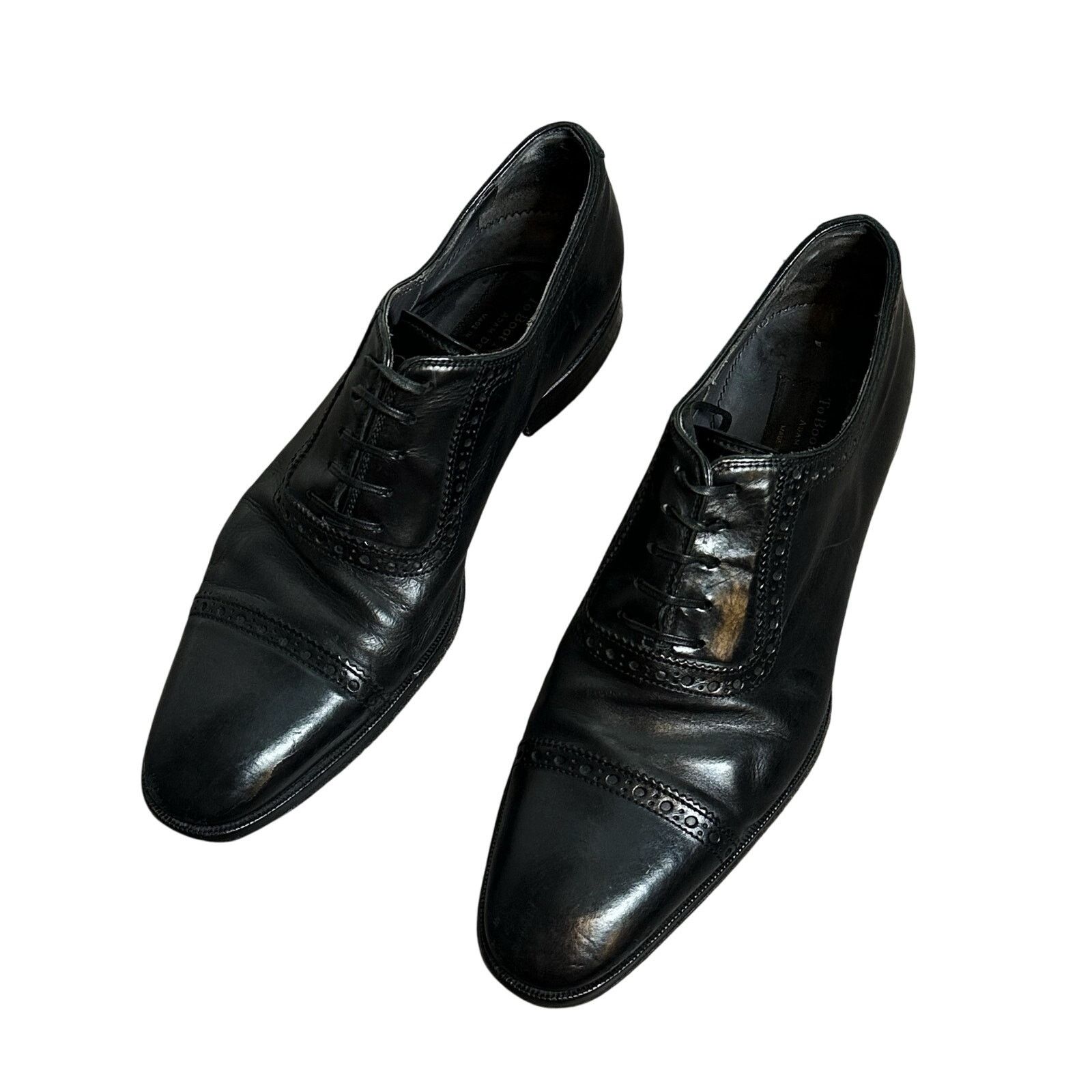 To Boot New York To Boot New York Brogued Cap Toe Oxford Leather Black Shoes Size US 8 / EU 41 - 2 Thumbnail