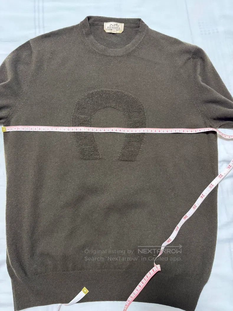 Hermes Hermes Embroidered goat wool sweater Size US L / EU 52-54 / 3 - 4 Thumbnail