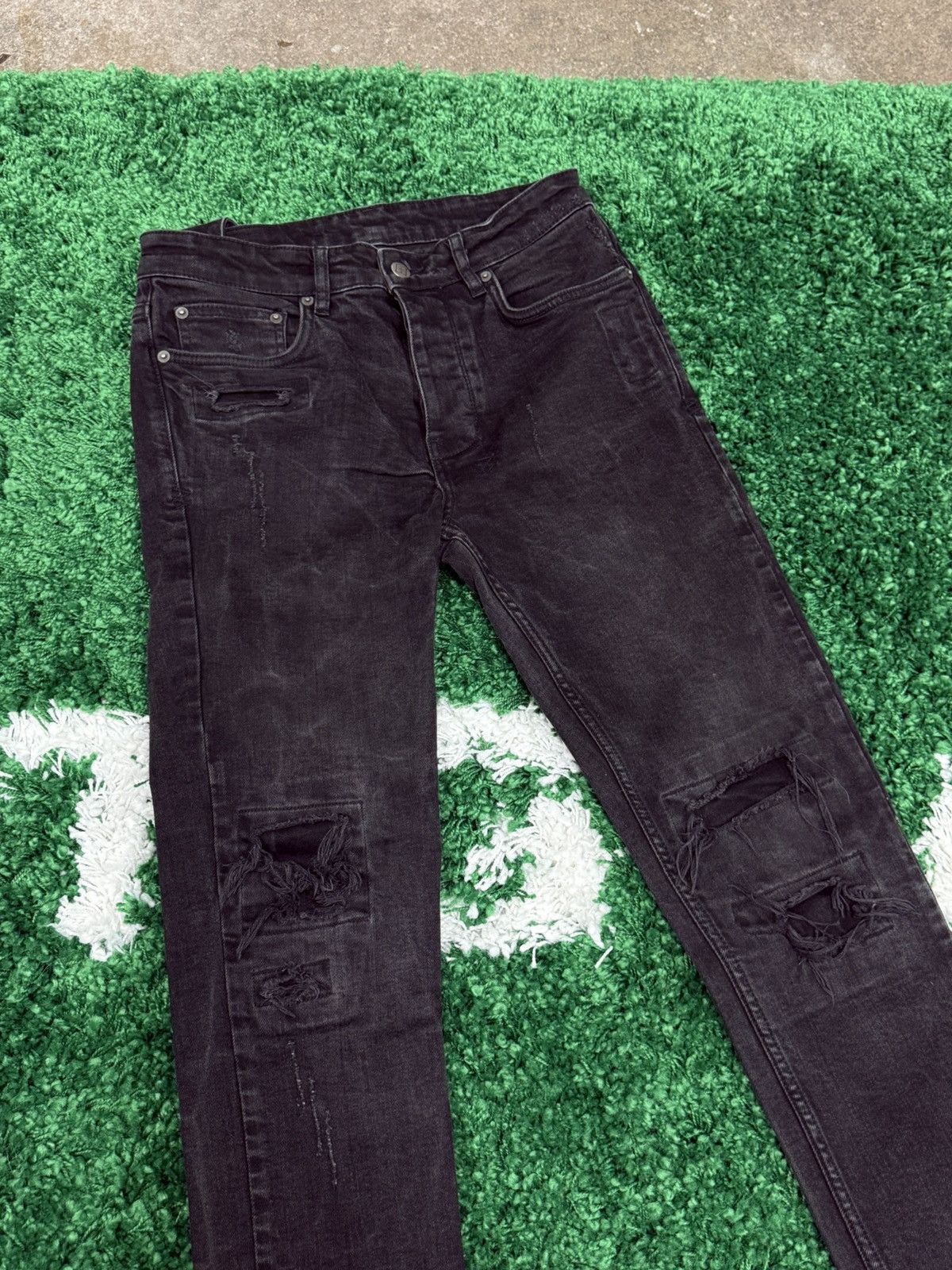 Ksubi Ksubi Black Boneyard Denim Jeans Sz. 29 Distressed Grunge Size US 29 - 5 Thumbnail