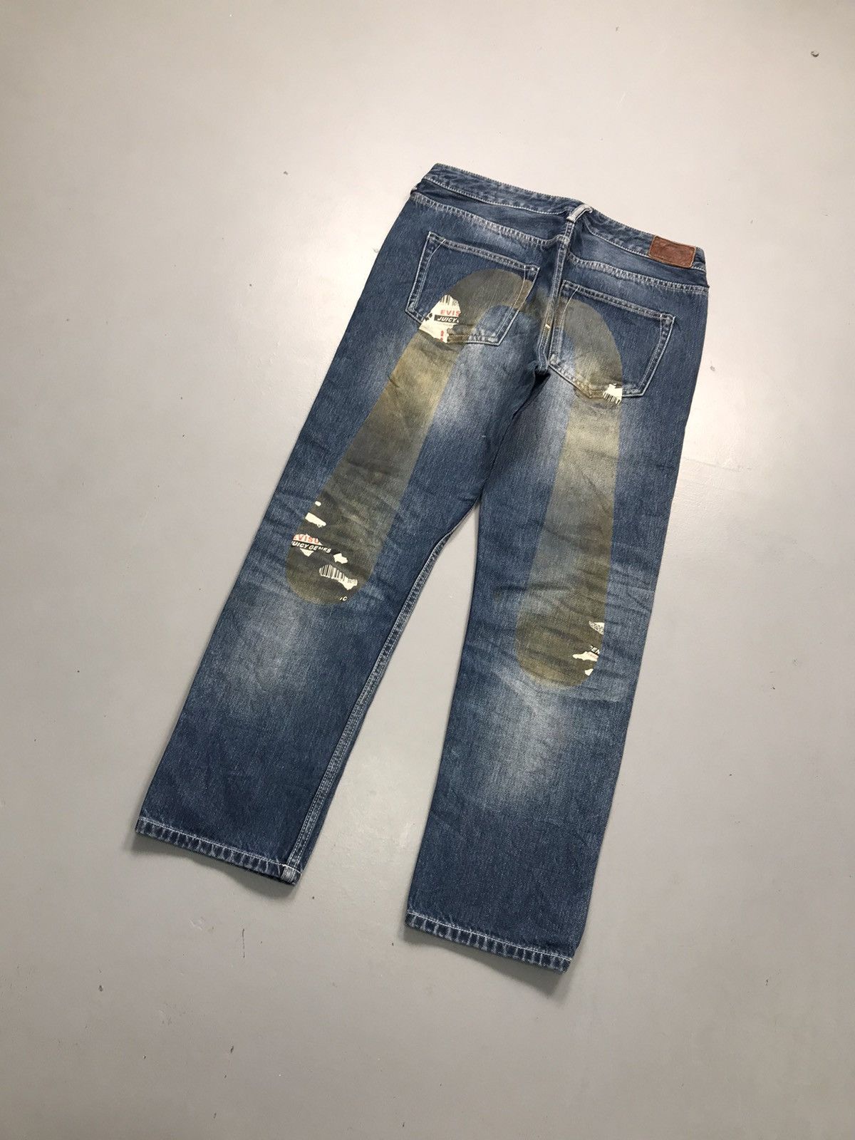 Japanese Brand Vintage Evisu prints denim Size 30" / US 8 / IT 44 - 9 Thumbnail