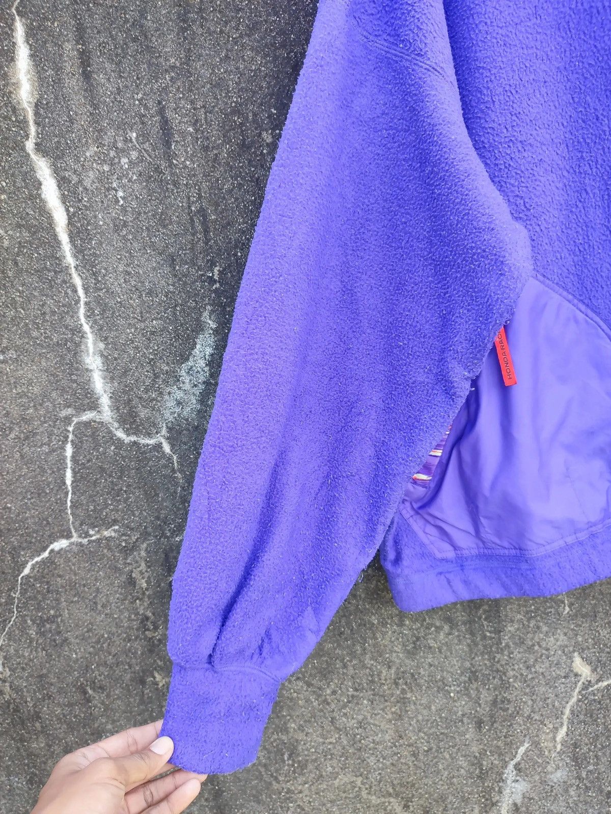 Honda Vintage HRC Honda Racing Fleece Hoodie – Purple (M/L) Size US L / EU 52-54 / 3 - 7 Thumbnail
