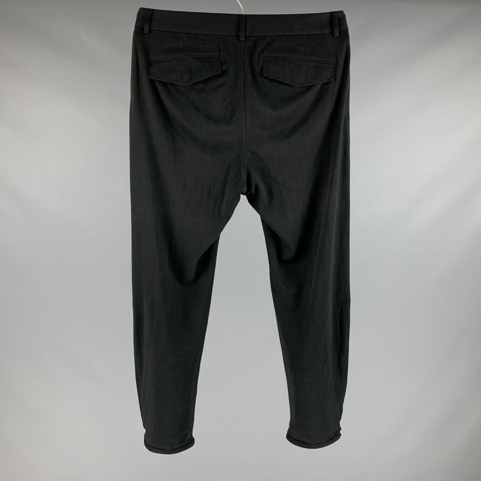 Alexander McQueen ALEXANDER MCQUEEN Black Cotton Cashmere Zip Fly Dress Pants Size US 32 / EU 48 - 3 Thumbnail