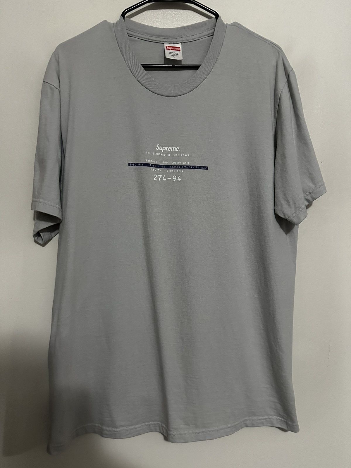 Supreme Supreme Standard Tee Size US L / EU 52-54 / 3 - 1 Thumbnail