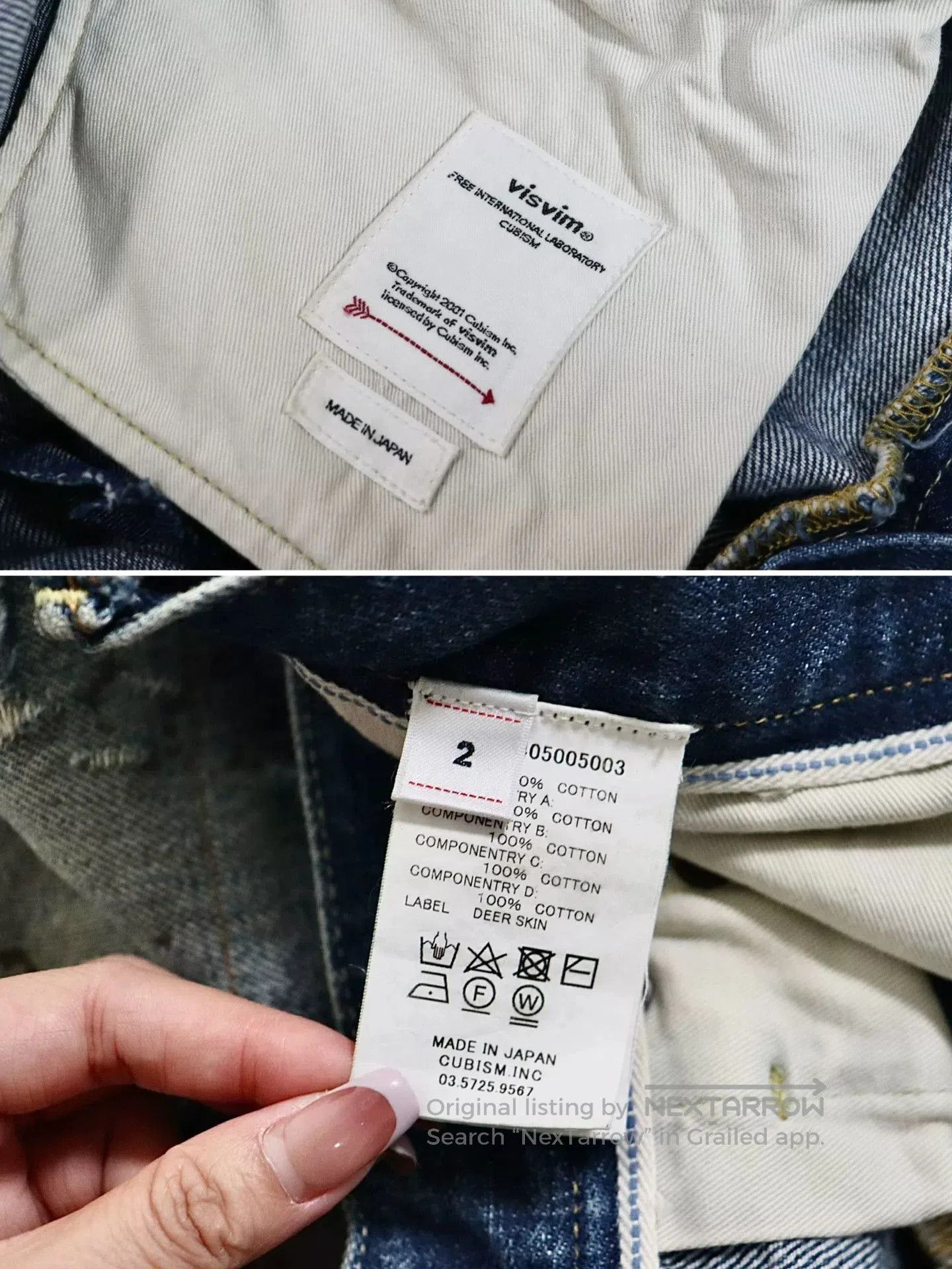 Visvim visvim 19aw journeyman tacked crash jeans. Size US 34 / EU 50 - 9 Thumbnail