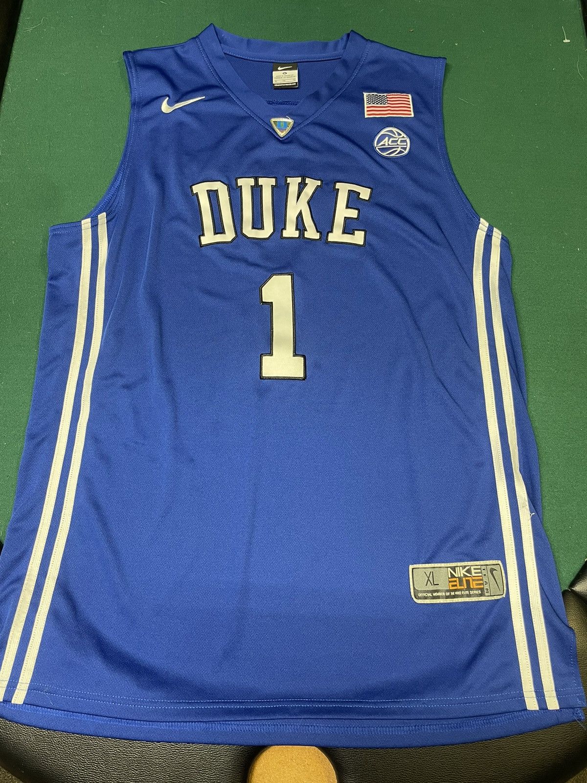 Nike Zion Williamson Duke Blue Devils Nike Elite Jersey XL 🔷 Size US XL / EU 56 / 4 - 1 Thumbnail