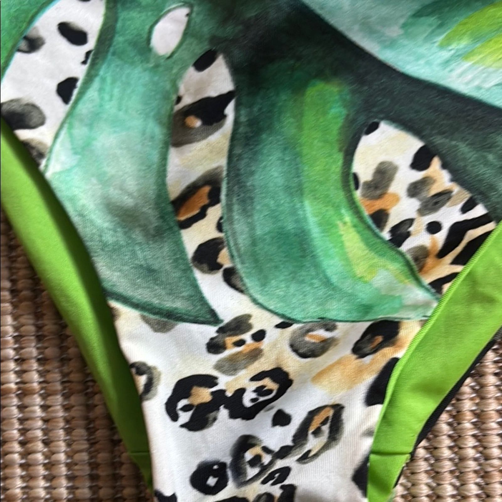 Blumarine NWT Blumarine Vibrant Green and Animal Print Bikini Size M Size ONE SIZE - 3 Thumbnail
