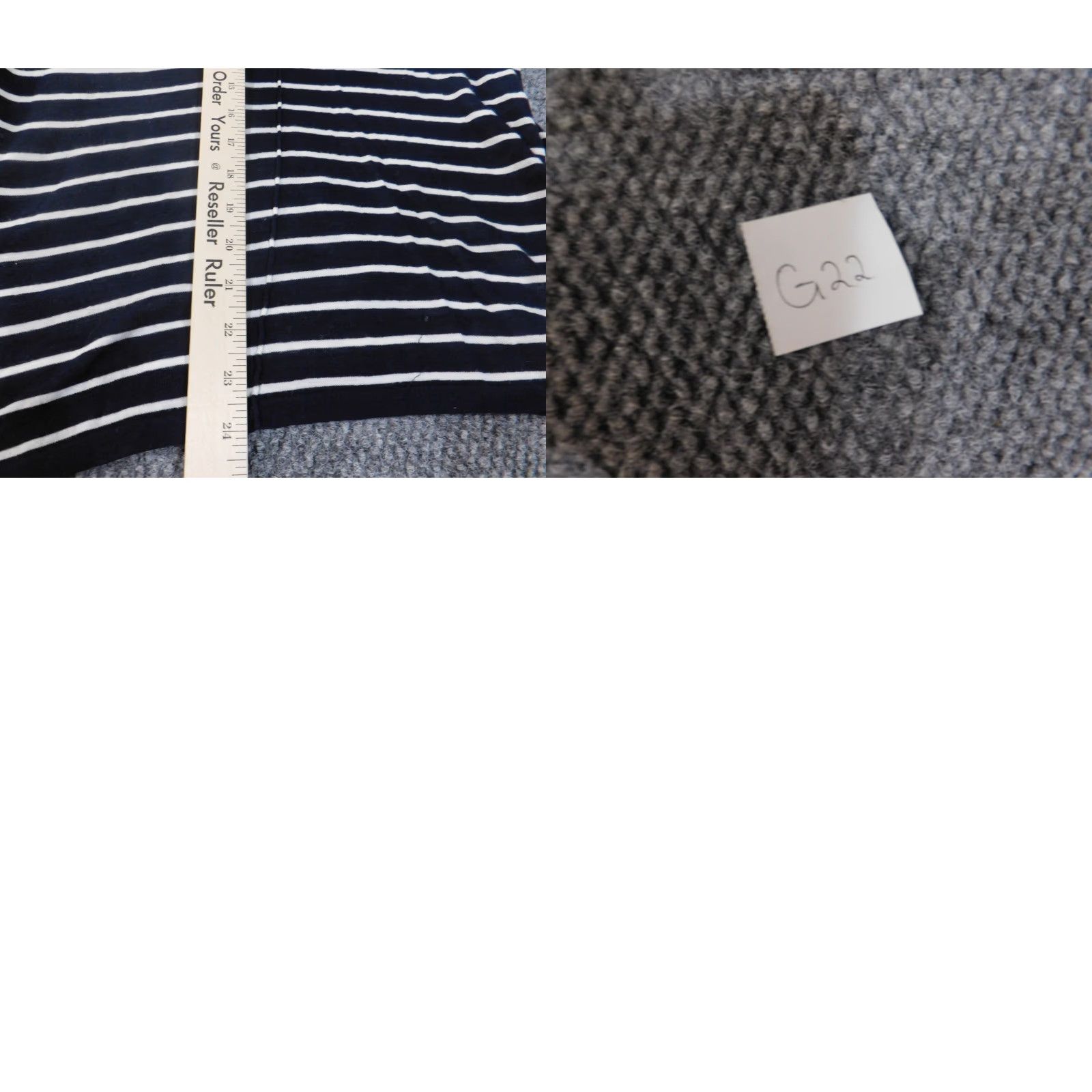 Michael Kors Michael Kors Blouse Women XL Blue Striped Pullover Round Neck Casual Denim Cotton Ruffle Stretch Regular Classic Basic Shirt Top Size XL / US 12-14 / IT 48-50 - 8 Thumbnail