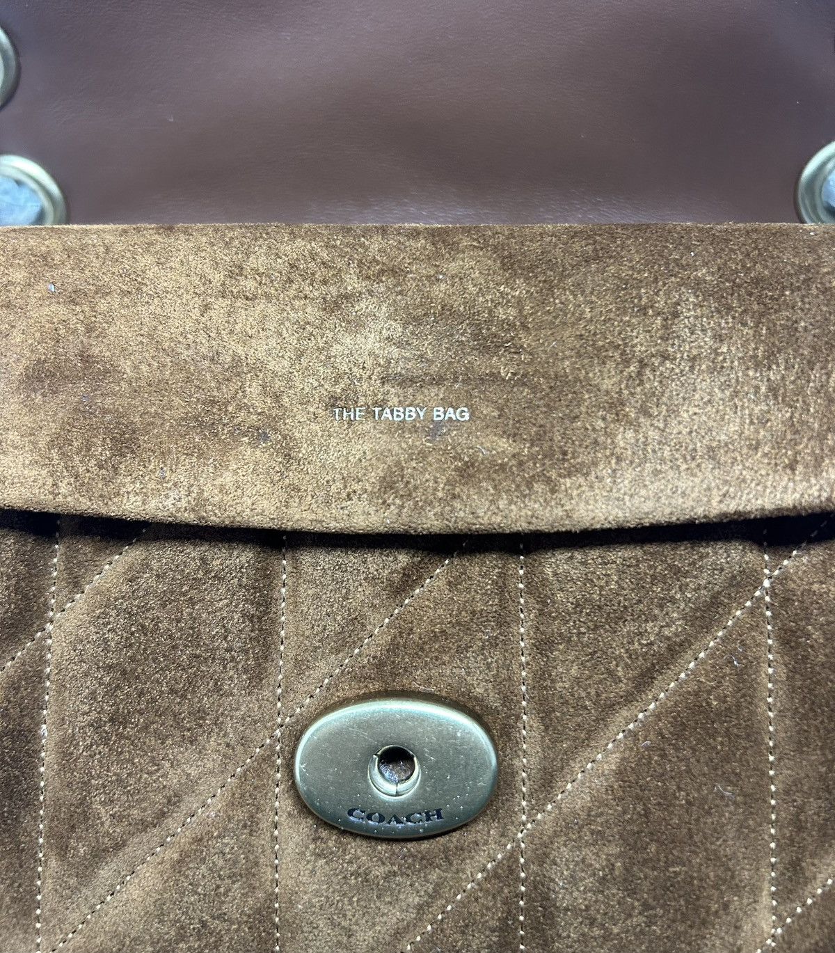 Coach COACH-Tabby Shoulder Bag 26 “Brass/Warm Brown”*BRAND NEW* Size ONE SIZE - 6 Thumbnail