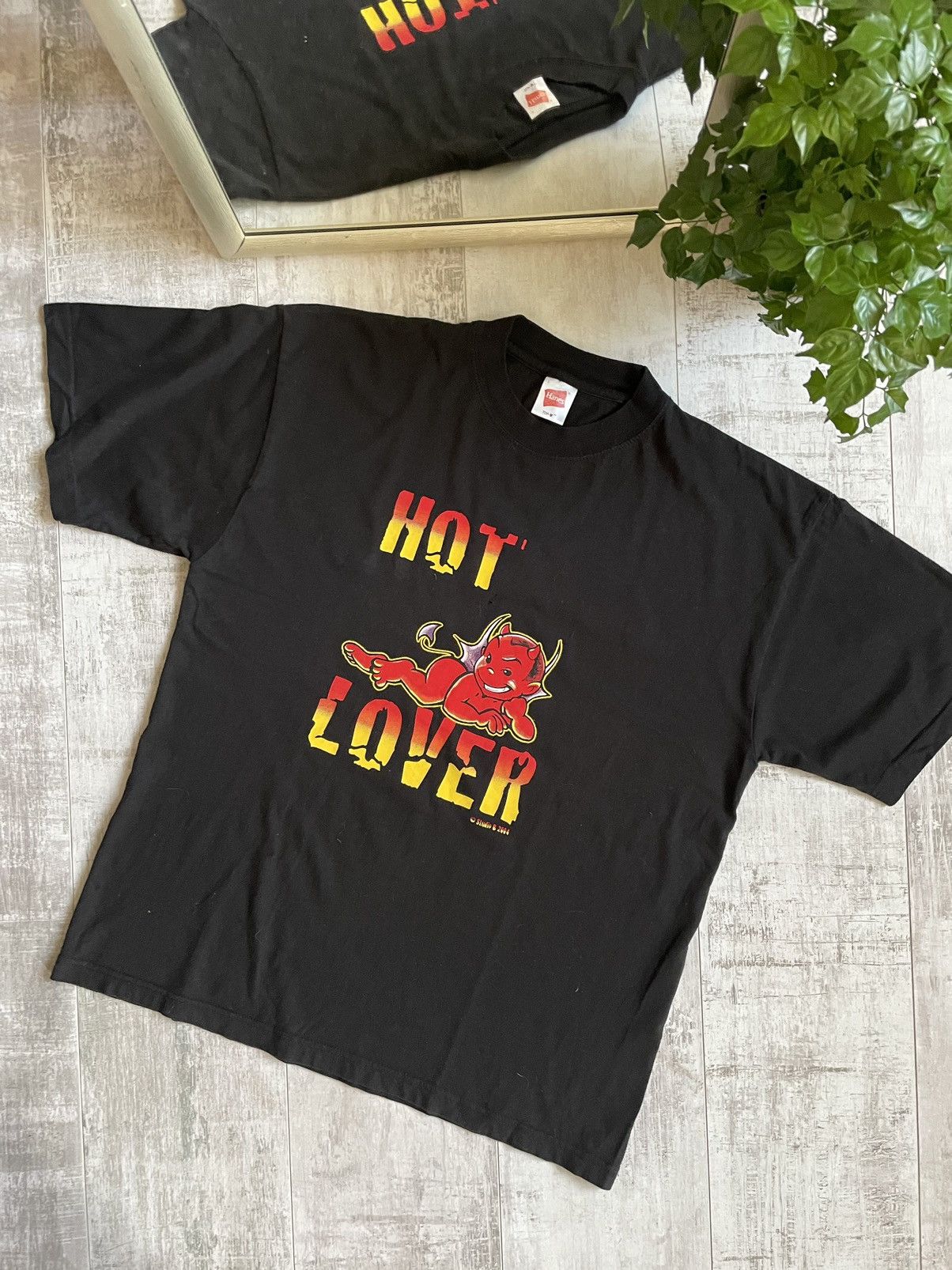Vintage Vintage Hot Lover Devil Fire 2004 T-Shirt Size US L / EU 52-54 / 3 - 2 Thumbnail