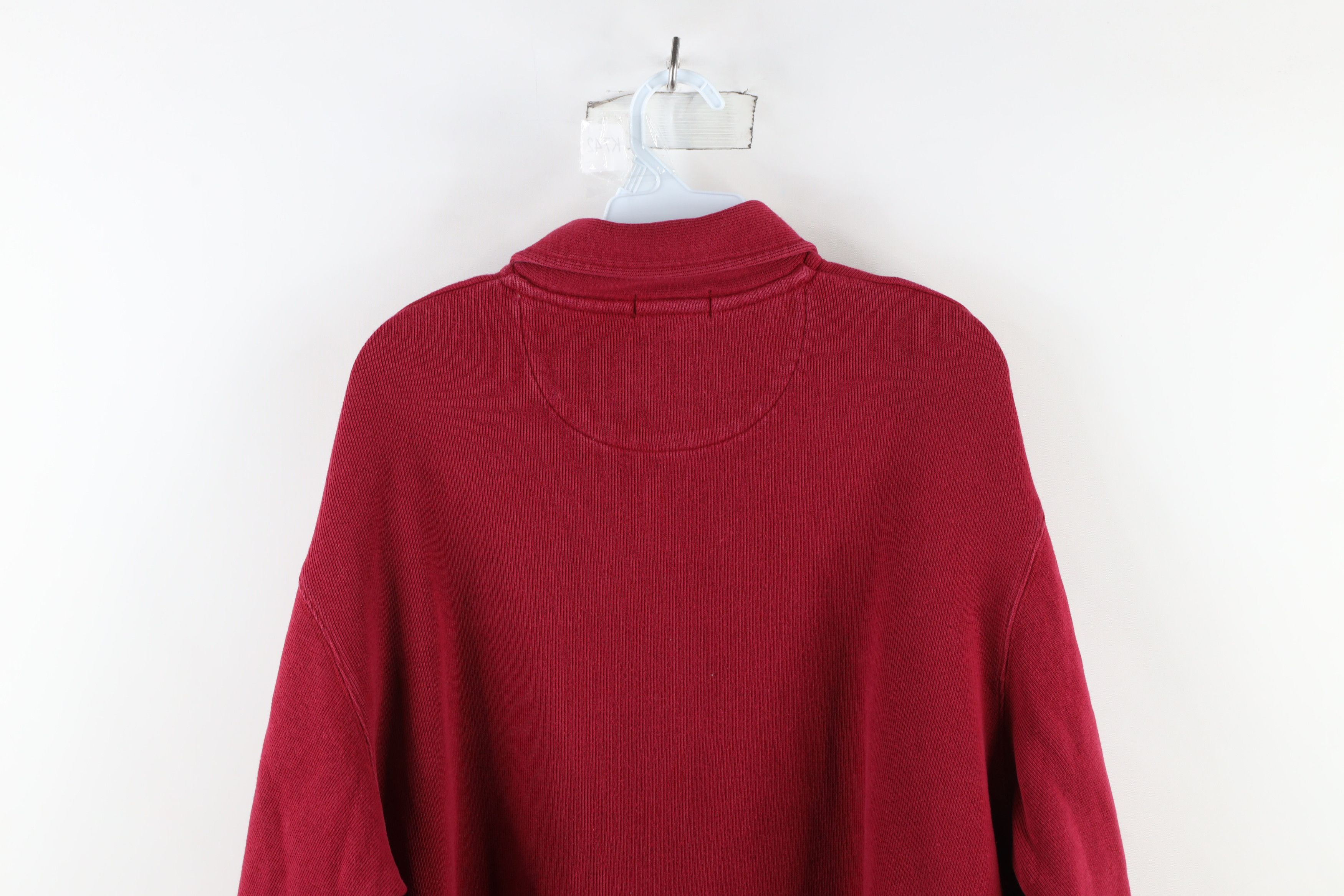 Vintage Vintage 90s Streetwear Block Heavyweight Ribbed Knit Polo Size US L / EU 52-54 / 3 - 8 Thumbnail