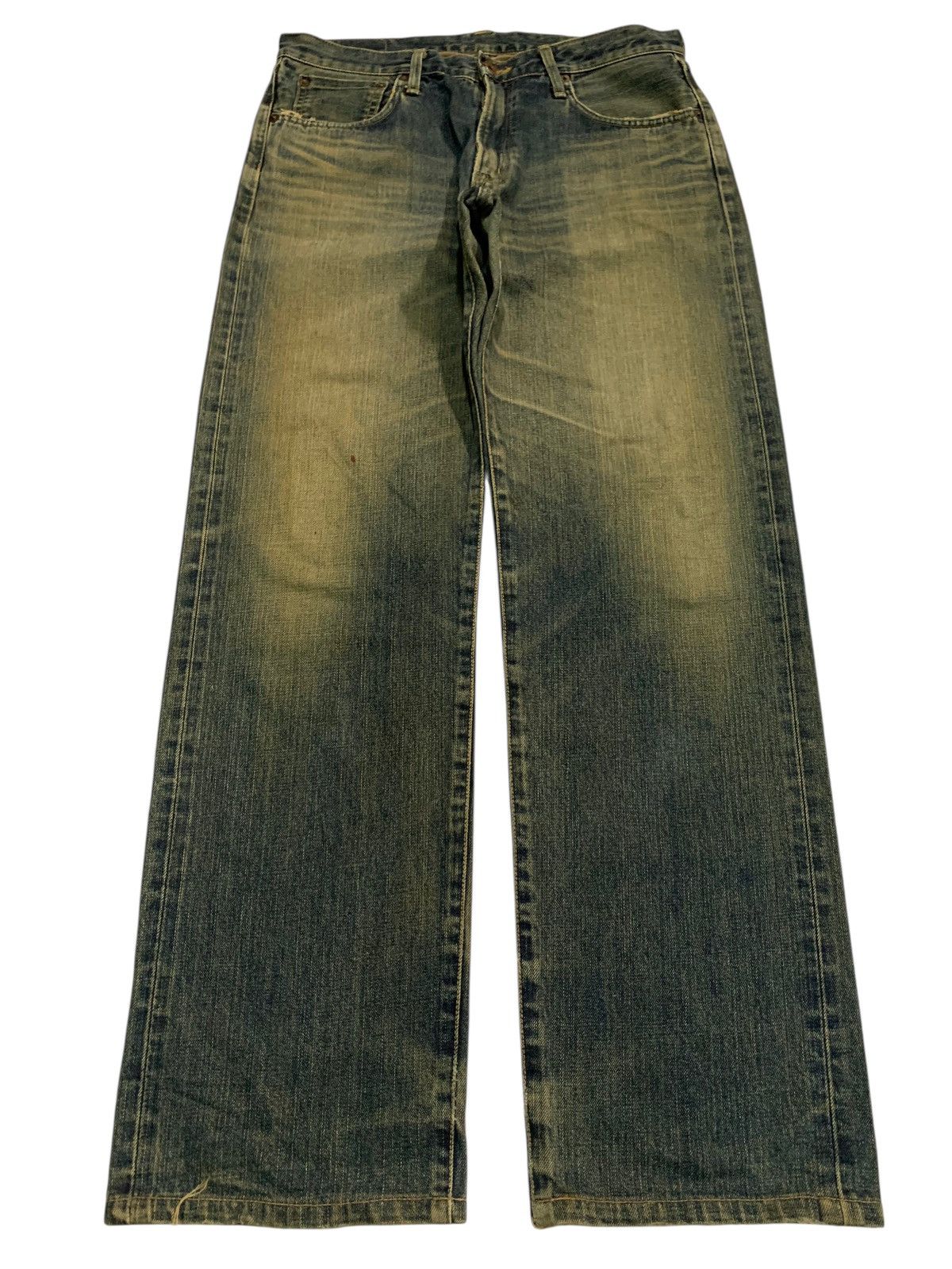 Kapital VINTAGE EDWIN 505X SELVEDGE RUSTY MUDWASH DISTRESSED DENIM Size US 33 - 2 Thumbnail