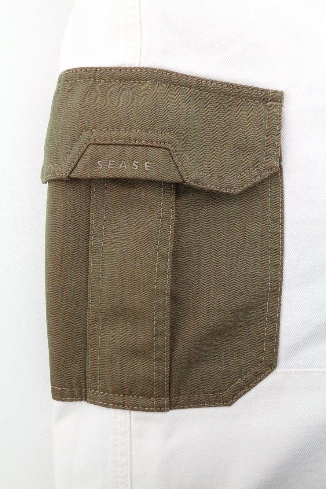 SEASE AM08 CARGO BELT W30 White Elastic Waist 89919 Size US 30 / EU 46 - 8 Thumbnail