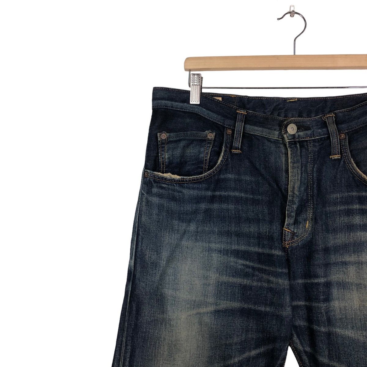 Edwin 🔥Vintage Edwin Denim Jeans Japan Issey Miyake Size US 34 / EU 50 - 7 Thumbnail