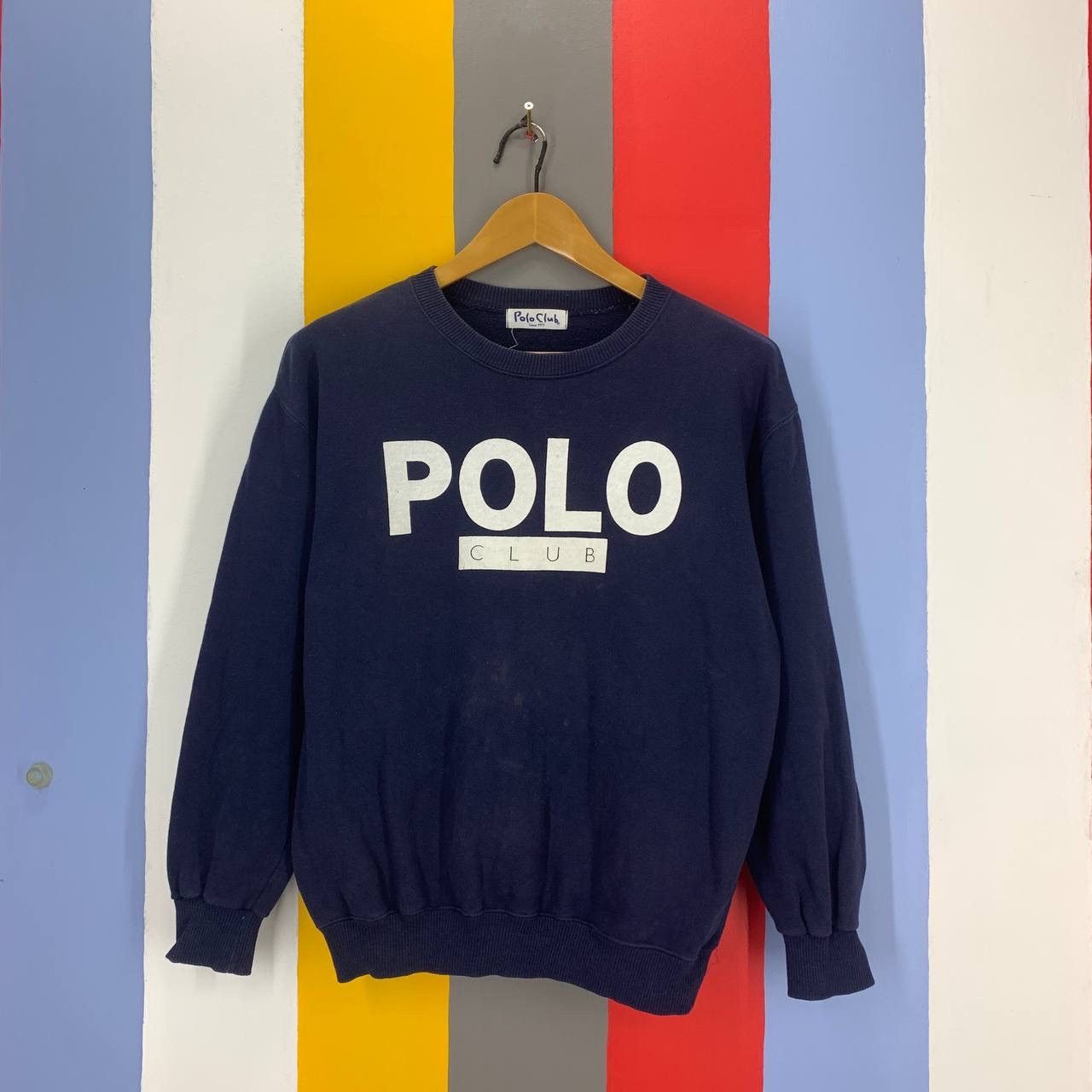 Vintage Vintage POLO CLUB Crew Neck Sweatshirt #2141/18 Size US M / EU 48-50 / 2 - 1 Thumbnail