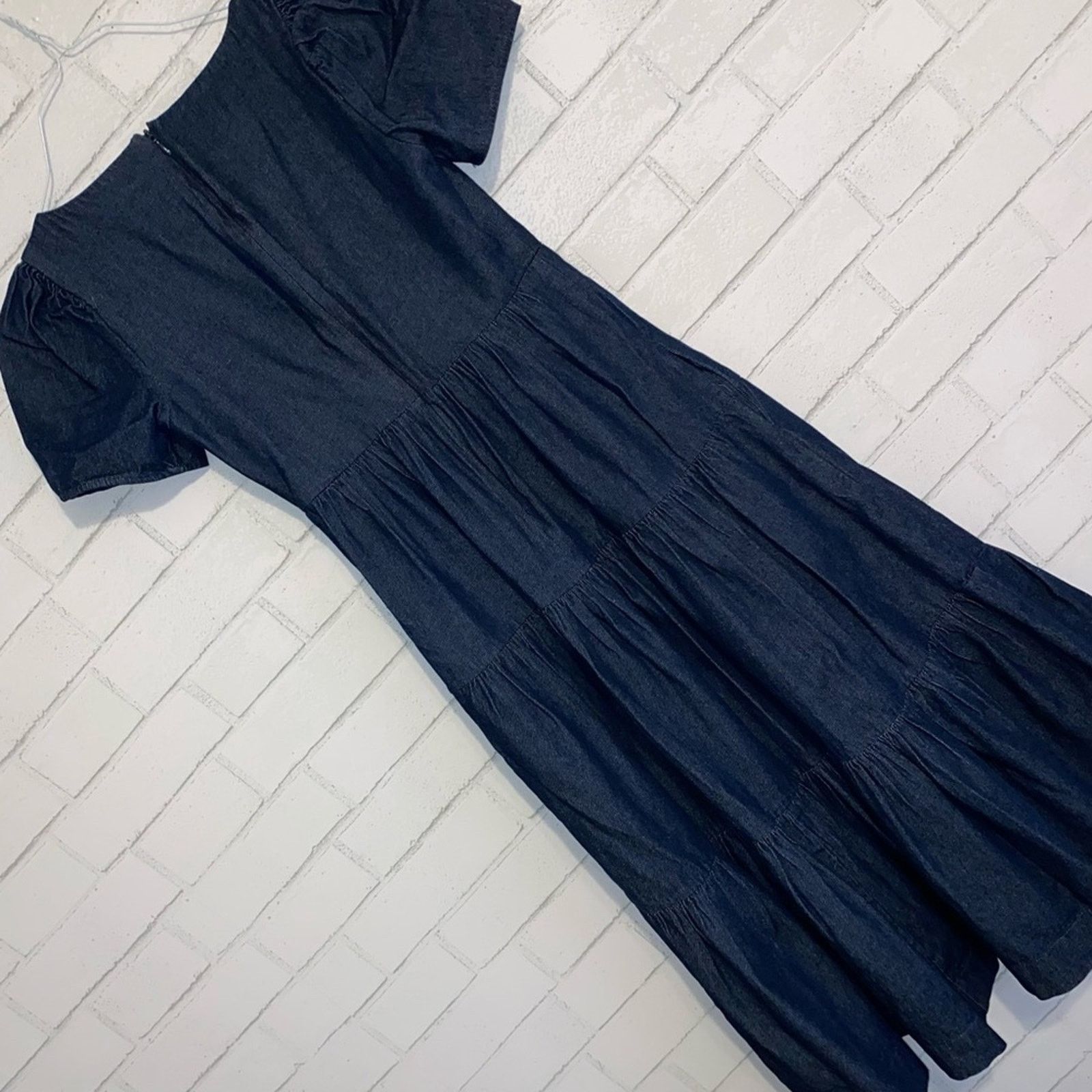 LIKELY Likely x Revolve $248 Lear Puff Sleeve Denim Dress 00 NWOT Size XS / US 0-2 / IT 36-38 - 10 Thumbnail