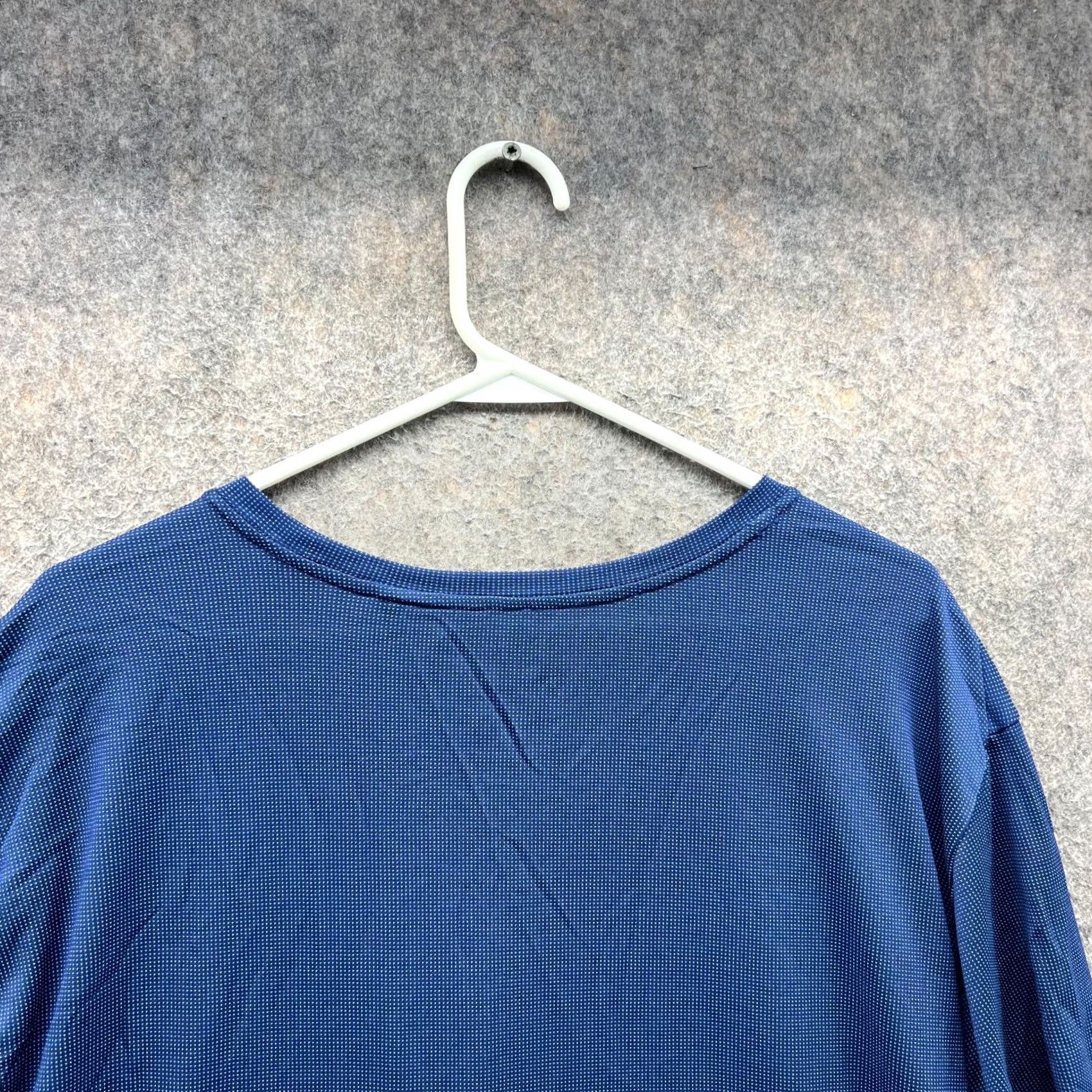 Nike Nike Shirt Mens 2XL Blue Dri-Fit Breathe Running Top Athletic Training Knit Shirt Size US XXL / EU 58 / 5 - 3 Thumbnail