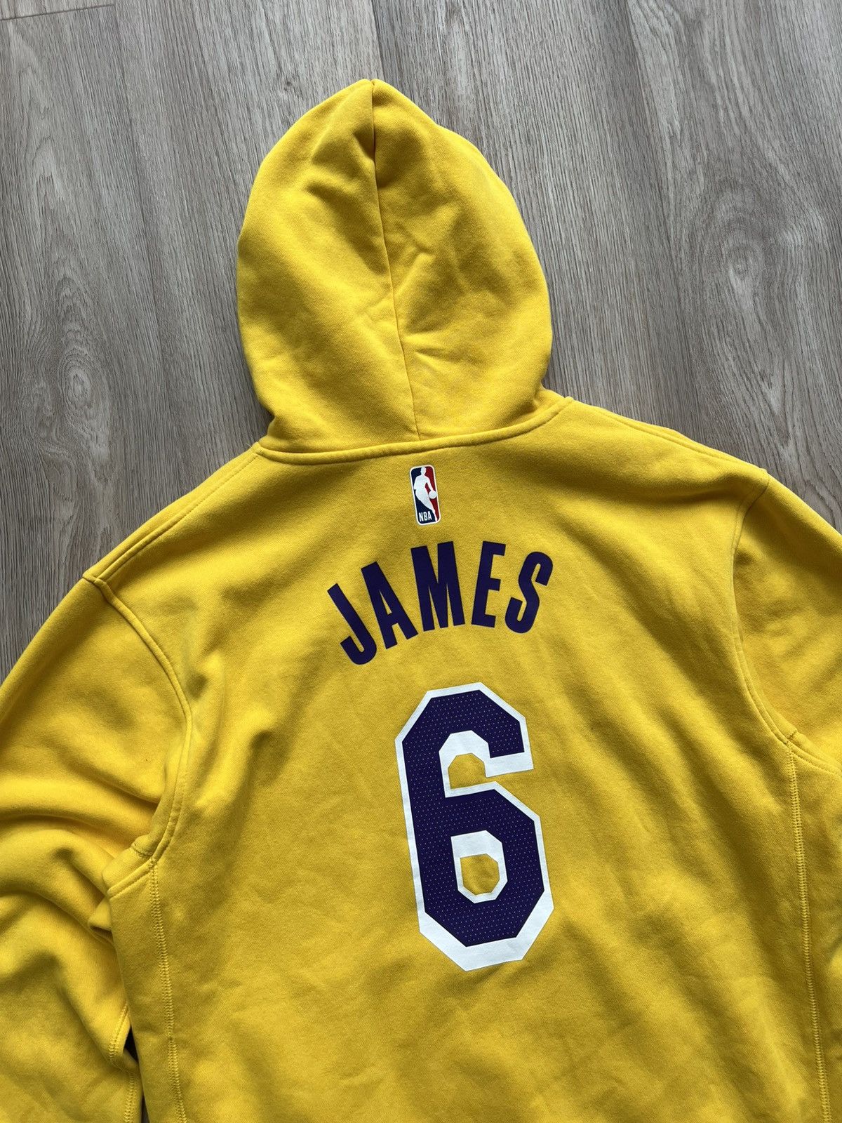 NBA × Nike Nike NBA Los Angeles Lakers #6 James Basketball Hoodie Size US M / EU 48-50 / 2 - 14 Thumbnail