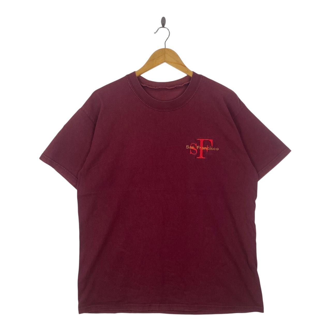 Vintage Vintage SAN FRANCISCO USA Embroidered Logo Tee Size L / US 10 / IT 46 - 1 Thumbnail