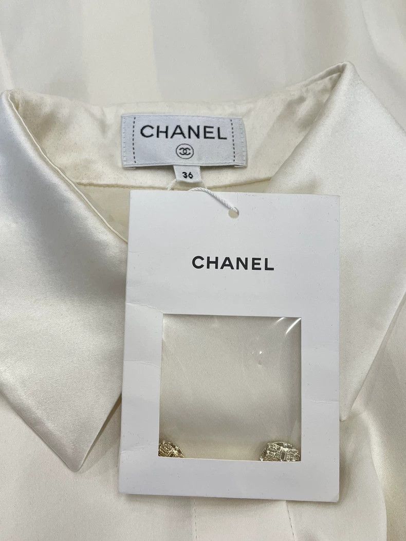 Chanel Chanel Silk shirt with long sleeves Size XS / US 0-2 / IT 36-38 - 5 Thumbnail