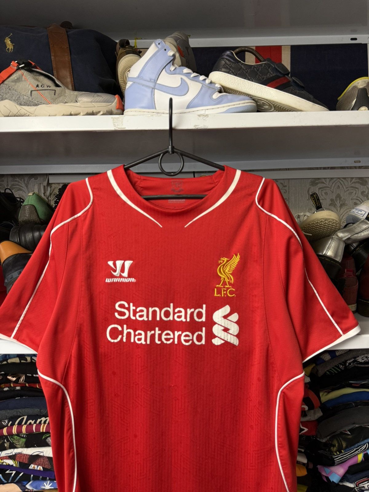 Vintage LIVERPOOL 2014 FOOTBALL SHIRT JERSEY HOME WARRIOR ORIGINAL Size US L / EU 52-54 / 3 - 24 Thumbnail