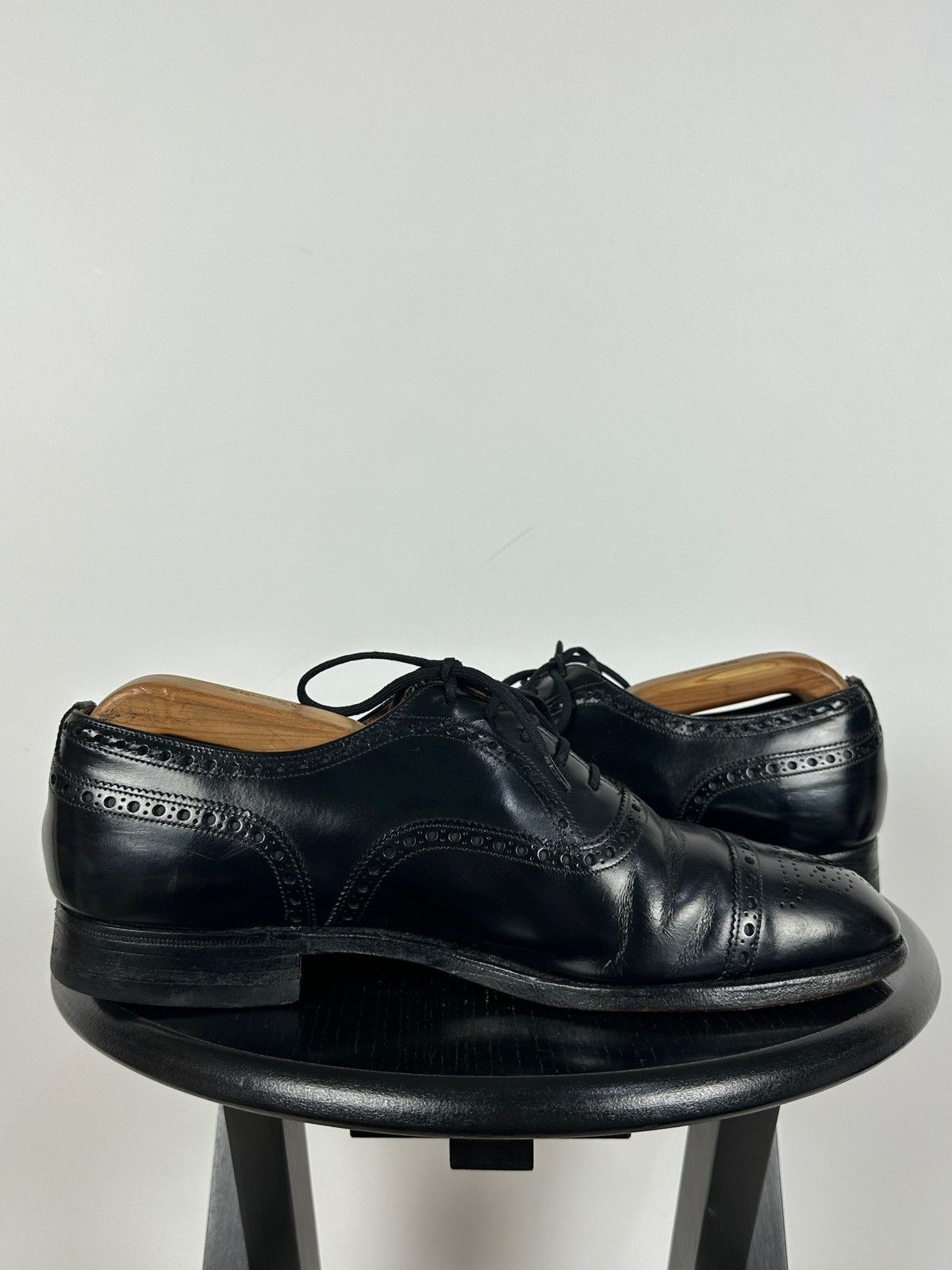 Church's Church’s Black Leather Oxford Brogue Dress England Shoes Size US 9.5 / EU 42-43 - 8 Thumbnail