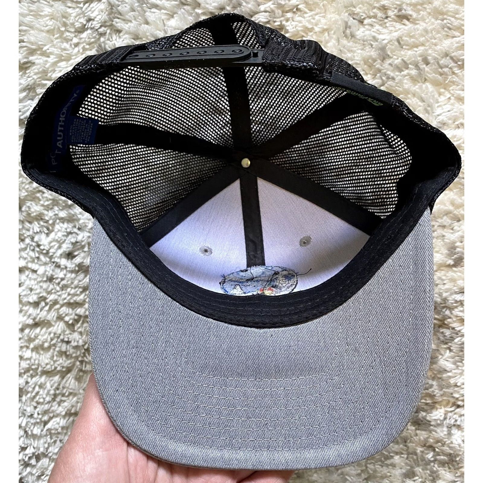 Vintage Rise Graphics Heavenly Lake Tahoe Trucker Hat Embroidered Gray OS Mens Hat Size ONE SIZE - 8 Thumbnail
