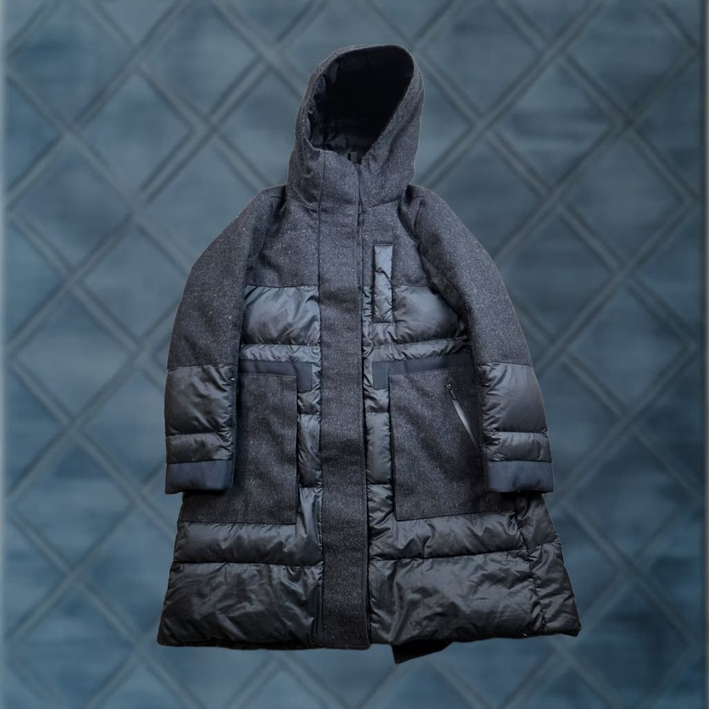 Lululemon VINTAGE? No — Lululemon Parka Womens 0 Black Down Hooded Snap Front Wool 600 Winter Coat Size XS / US 0-2 / IT 36-38 - 1 Thumbnail