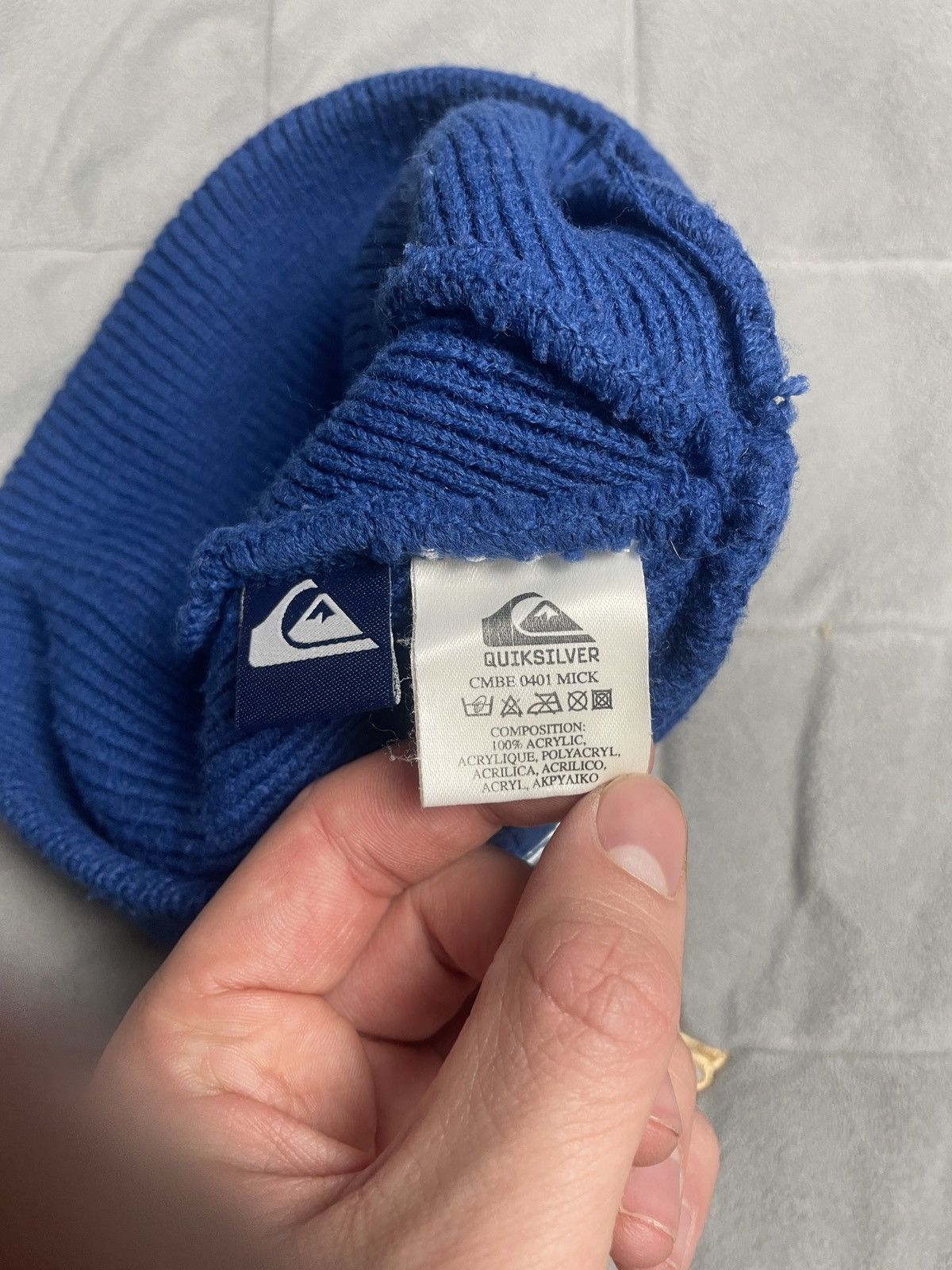 Japanese Brand × Quiksilver × Vintage 🧿QUIKSILVER Heavy Knitted Hat vintage rare Y2K Size ONE SIZE - 6 Thumbnail