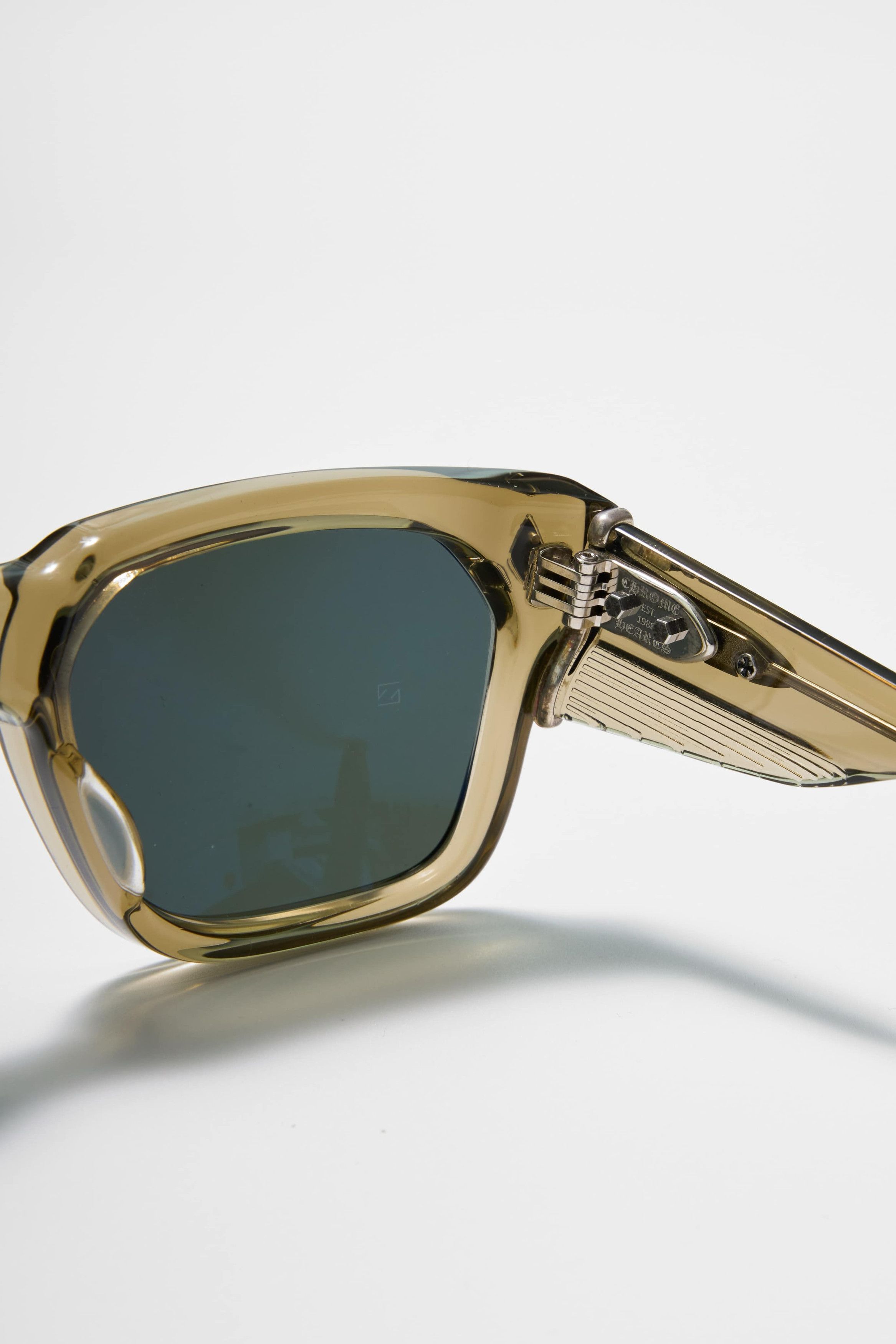 Chrome Hearts Chrome Hearts Square Sunglasses Men's Green Size ONE SIZE - 5 Thumbnail