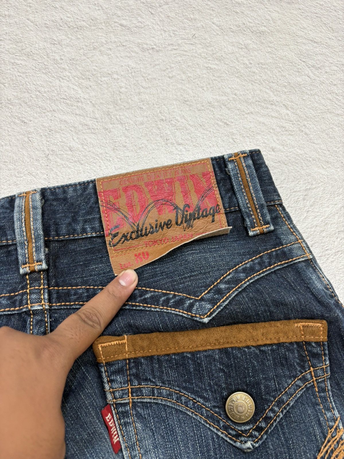 Kapital 2000s Edwin wash flared wash denim y2k style Size US 30 / EU 46 - 3 Thumbnail