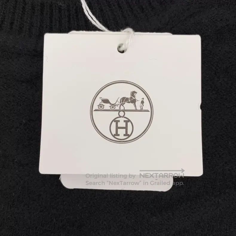 Hermes Hermes Black Logo Jacquard Wool Round Neck Long Sleeve Kni Size XS / US 0-2 / IT 36-38 - 6 Thumbnail