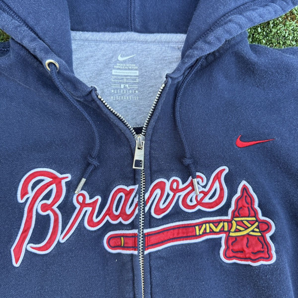 Nike Nike Atlanta Braves zip-up Jacket Size S / US 4 / IT 40 - 5 Thumbnail