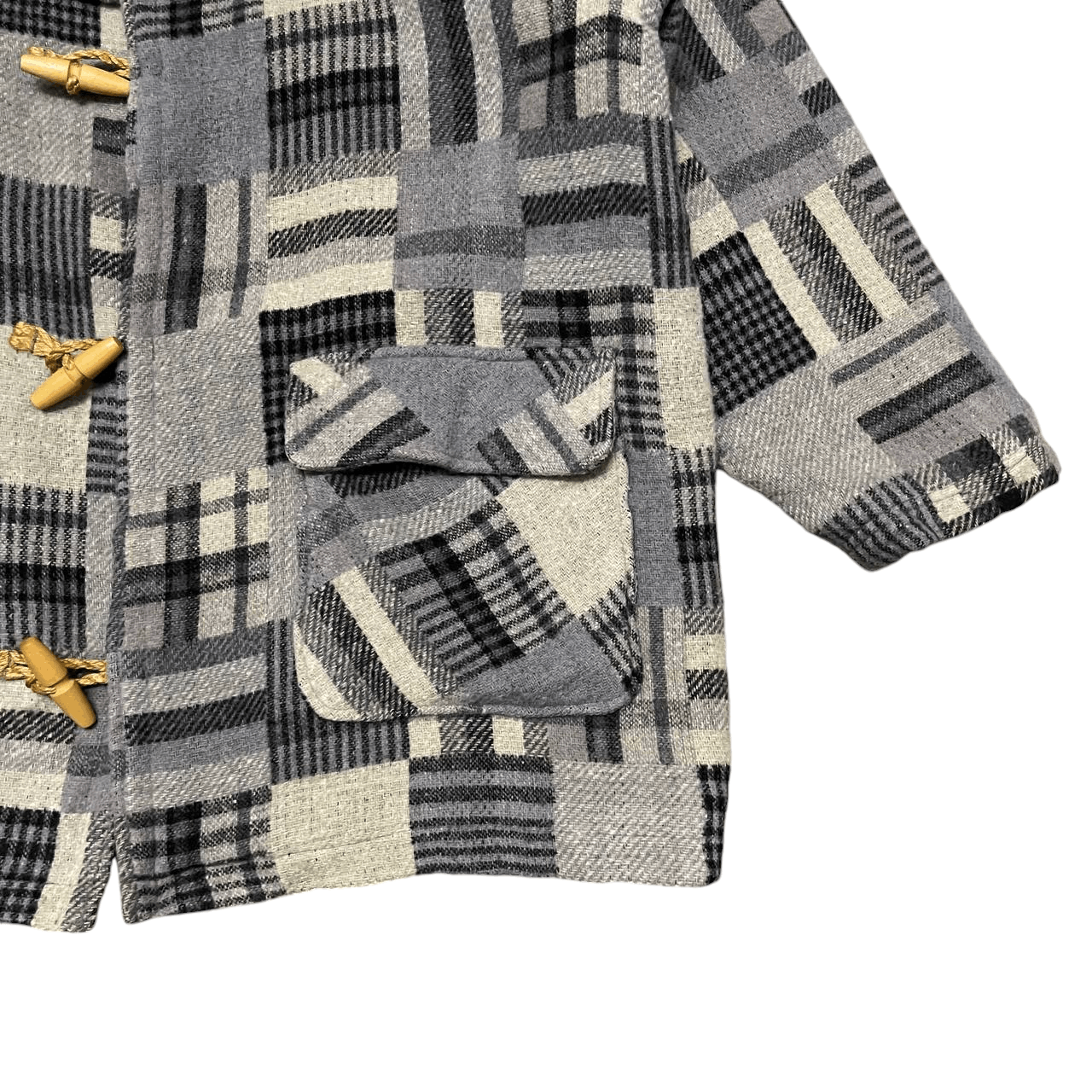 Issey Miyake Vintage Gavial Patchwork Style Duffle Coat Issey Inspired Size US L / EU 52-54 / 3 - 4 Thumbnail