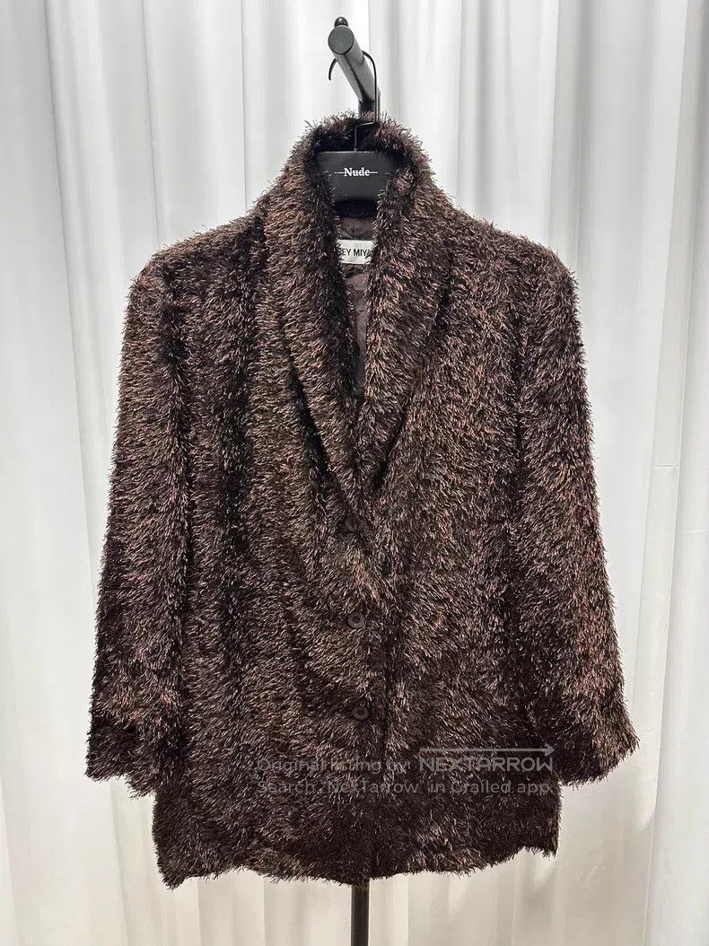 Issey Miyake Issey Miyake Shawl collar wool blend overcoat Size L / US 10 / IT 46 - 1 Thumbnail