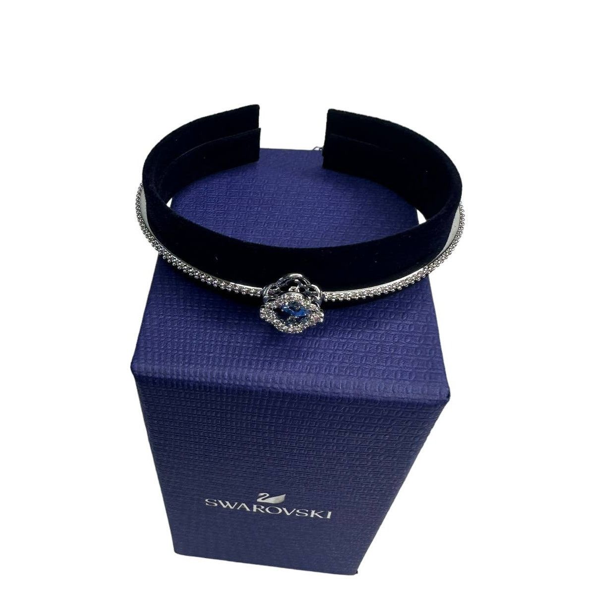 Swarovski Swarovski Sparkling Dance bangle Clover, Blue Size ONE SIZE - 3 Thumbnail