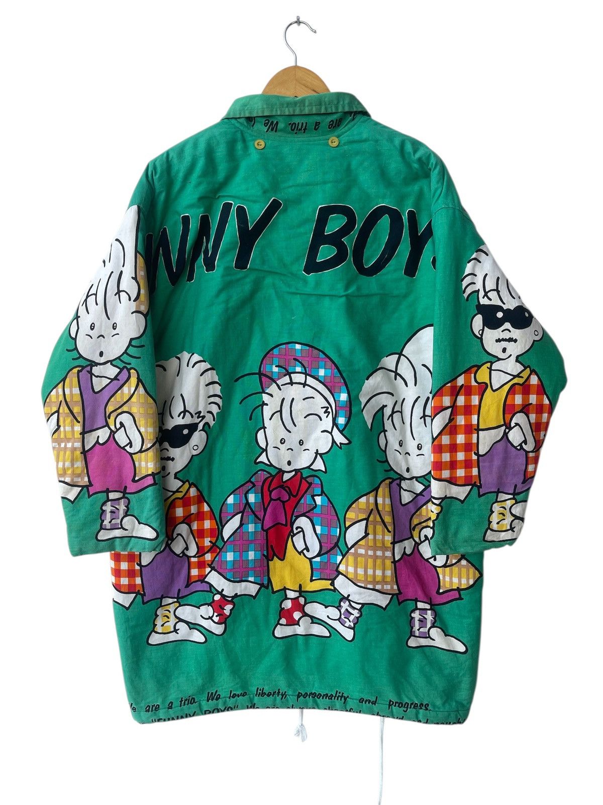 Cartoon Network RARE 90s Funny Boy Trio Cartoon Character Full Print Jacket Size US L / EU 52-54 / 3 - 3 Thumbnail