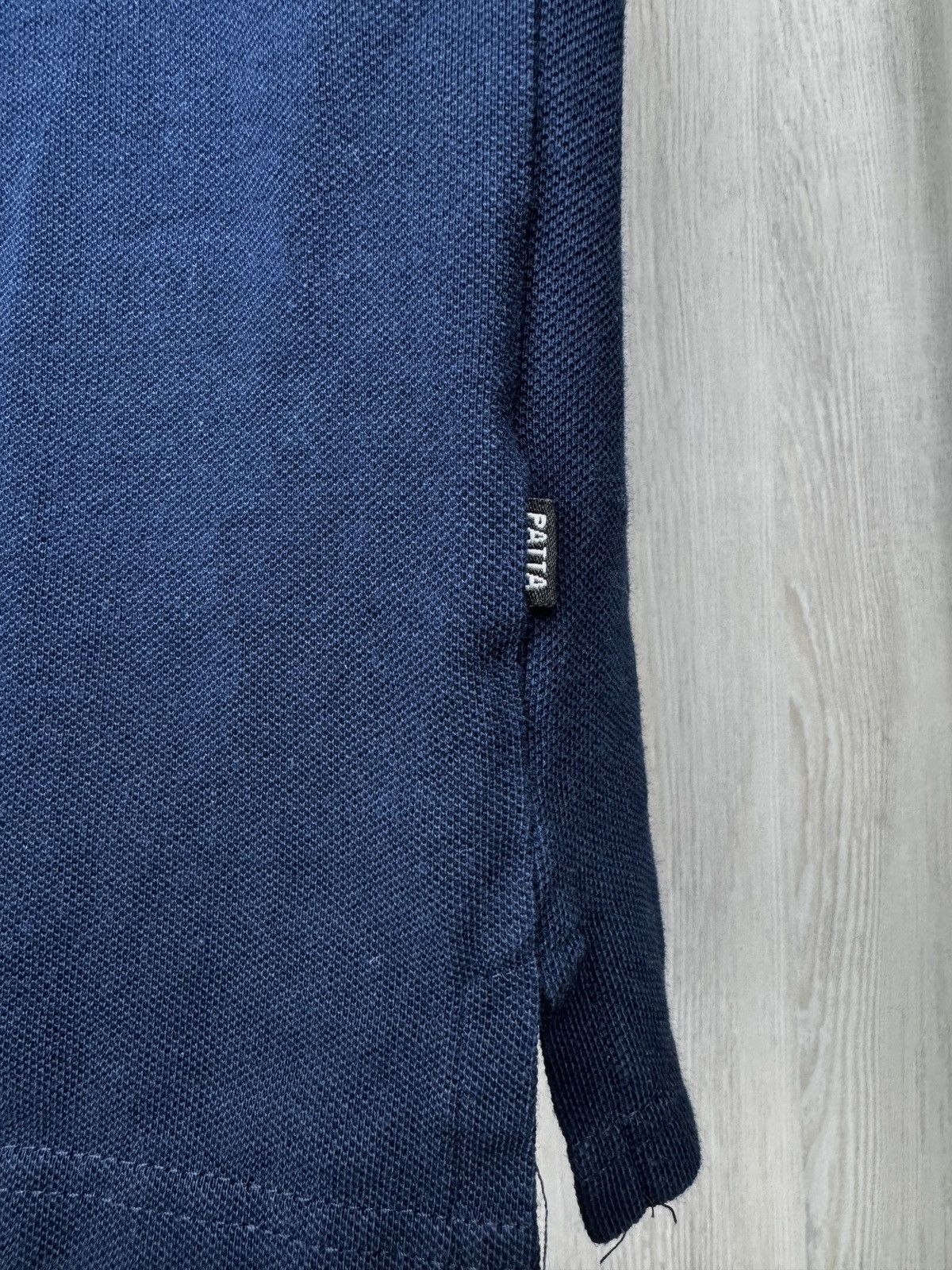Patta Patta Navy Blue classic double P logo cotton polo tee shirt Size US M / EU 48-50 / 2 - 6 Thumbnail