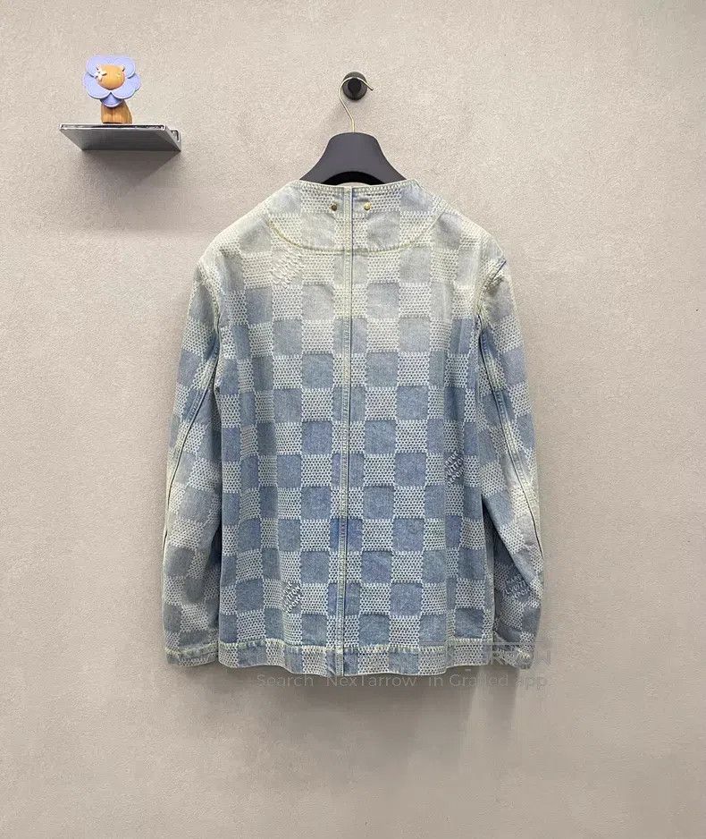 Louis Vuitton Louis Vuitton Fei Dong Series Blue Denim Jacket Size US M / EU 48-50 / 2 - 2 Thumbnail