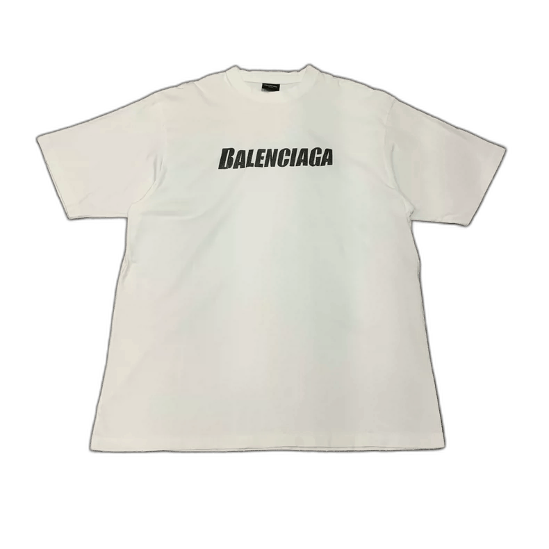 Balenciaga Balenciaga White Short Sleeve Logo TShirt-2505 Size US XXS / EU 40 - 1 Thumbnail