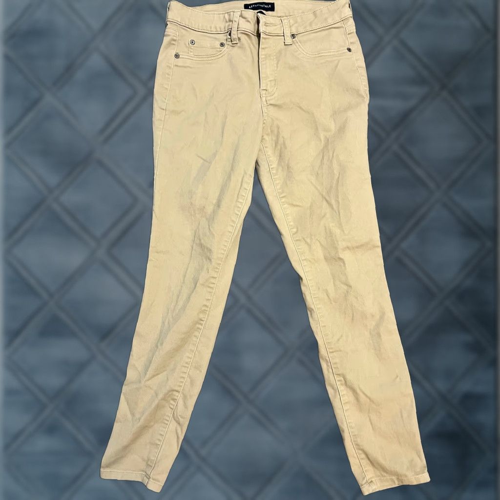 Vintage VINTAGE Women’s Aeropostale Soft Beige High Rise Jegging Pants Size 8 Regular Size 30" / US 8 / IT 44 - 1 Thumbnail