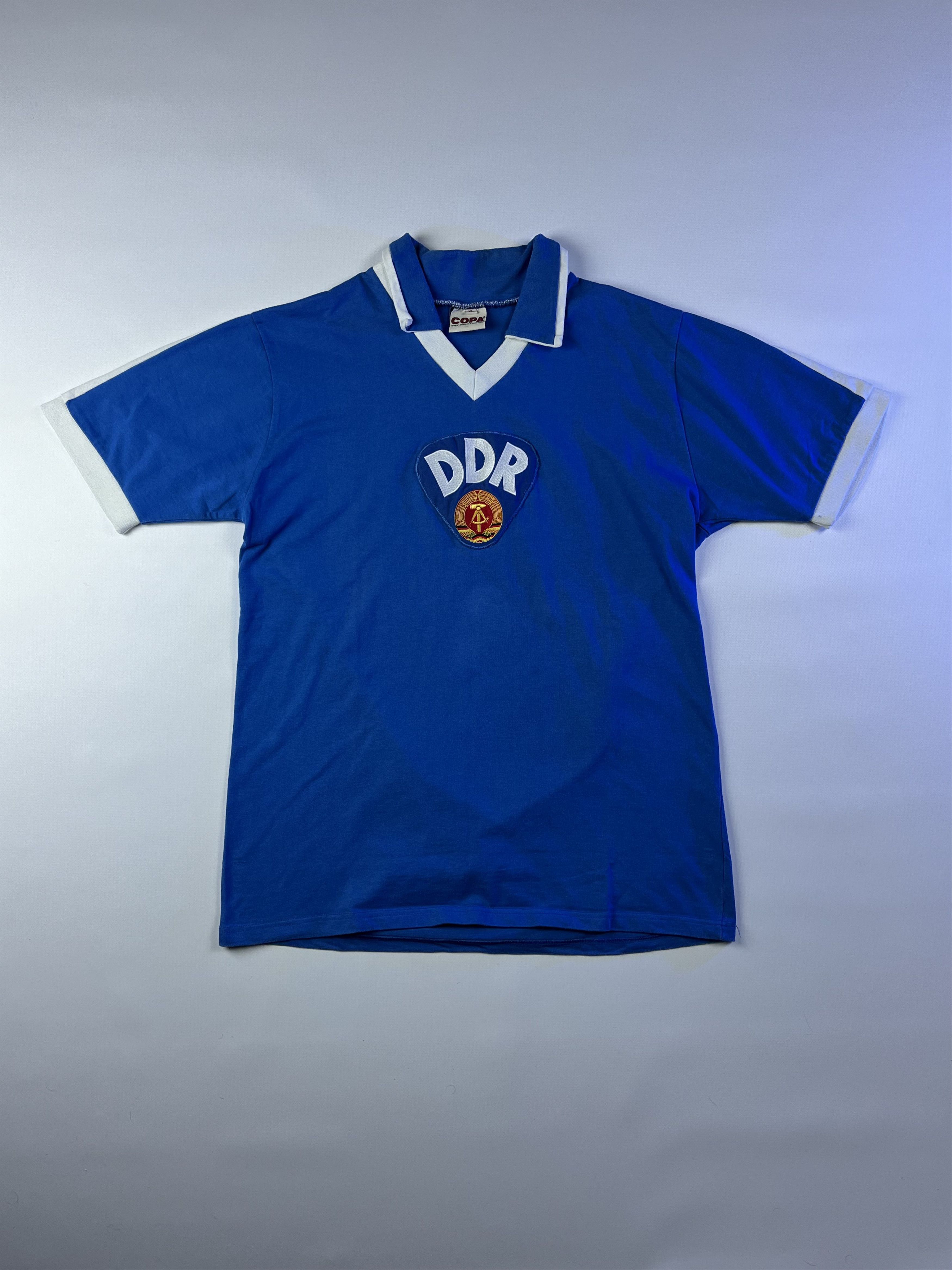 Vintage Rare! 1974 COPA Trikot DDR Weltmeisterschaft Jersey Size US L / EU 52-54 / 3 - 2 Thumbnail