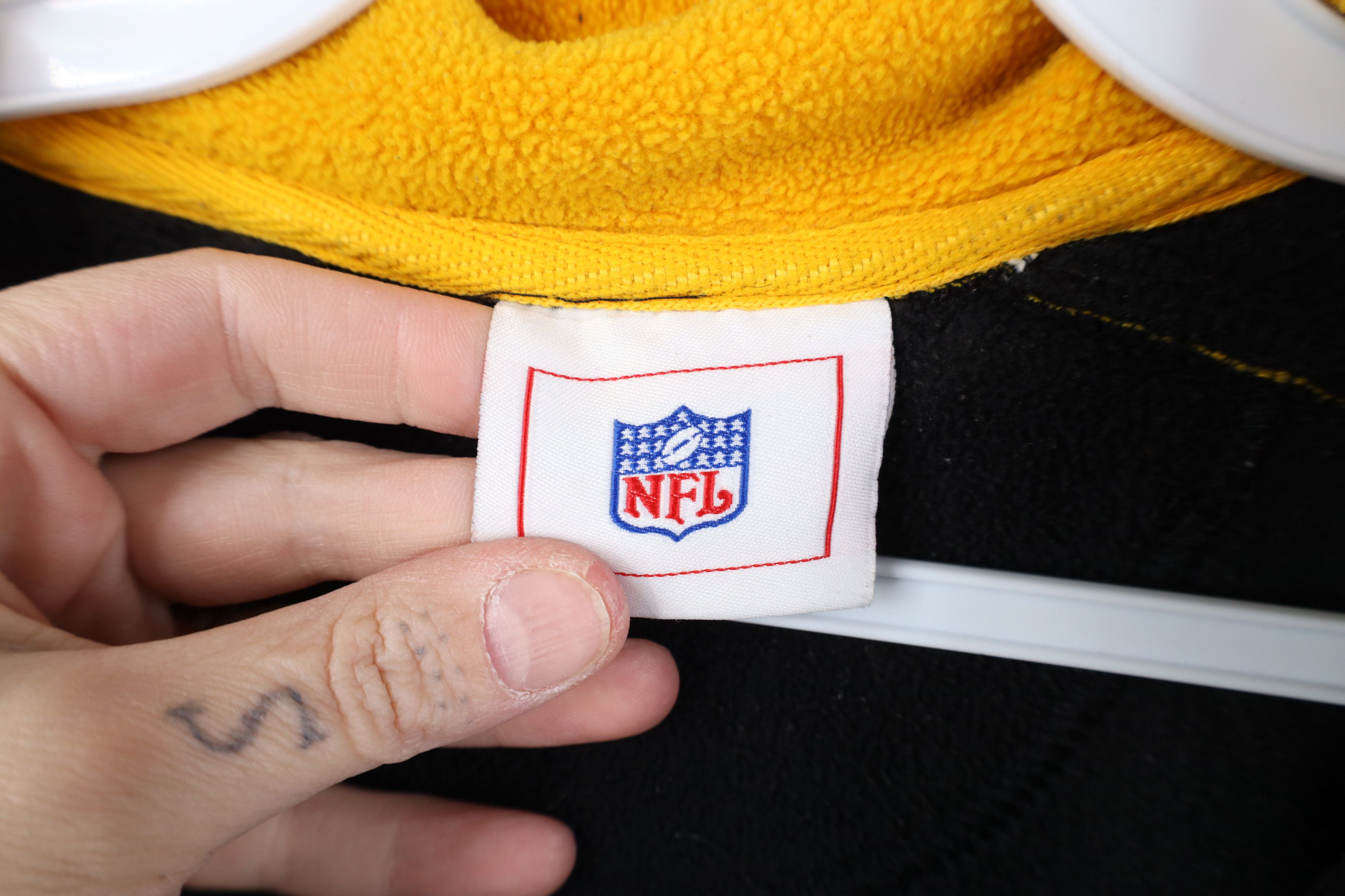 Vintage Vintage 90s Y2K Football 1/4 Half Zip Fleece Sweater Size XL / US 12-14 / IT 48-50 - 7 Thumbnail