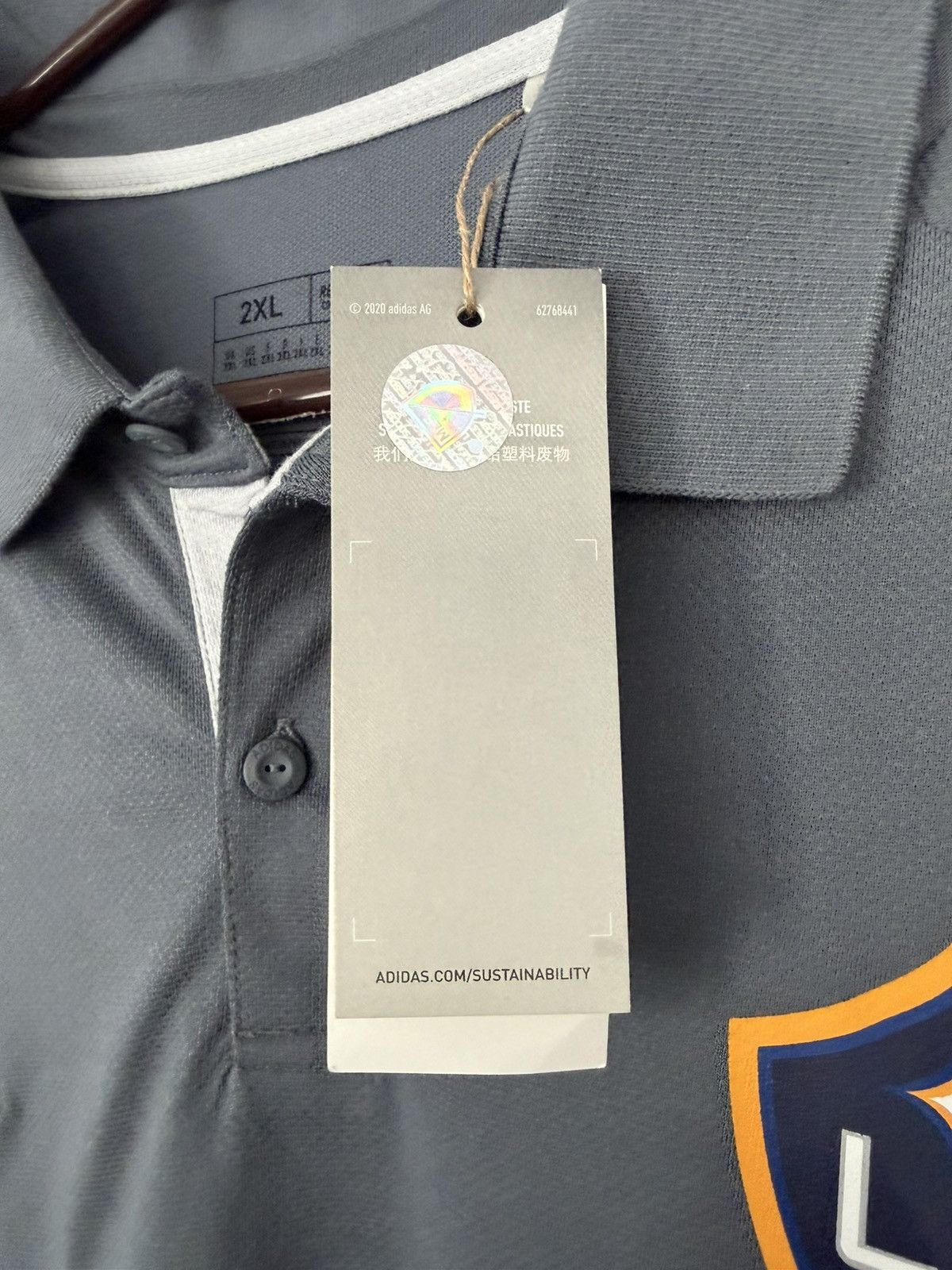 Adidas ADIDAS LOS ANGELES LA GALAXY MLS POLO SHIRT SOCCER 2023 2XL Size US XXL / EU 58 / 5 - 4 Thumbnail