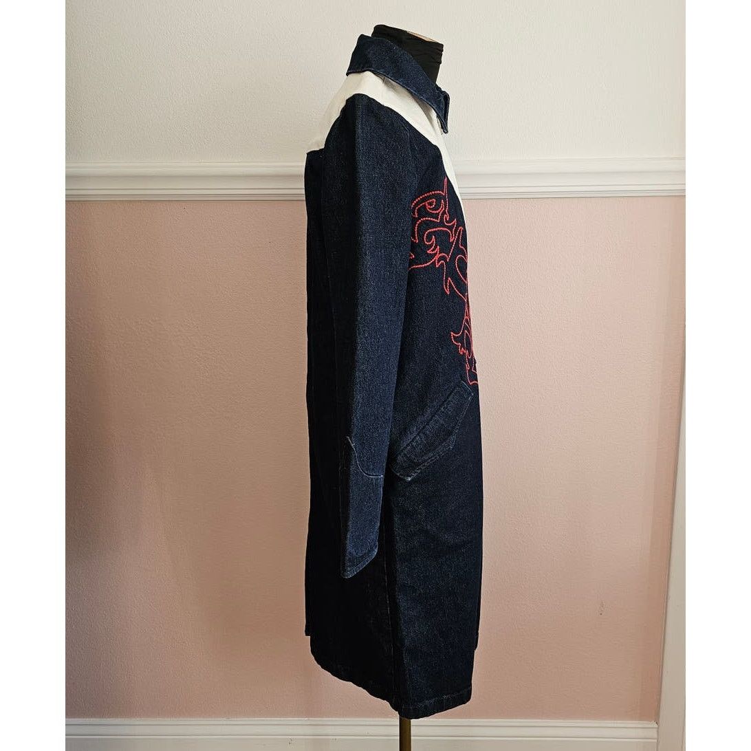Levi's NWT Levi's Denim Empire Western Coat Long Jacket XS Size XS / US 0-2 / IT 36-38 - 7 Thumbnail