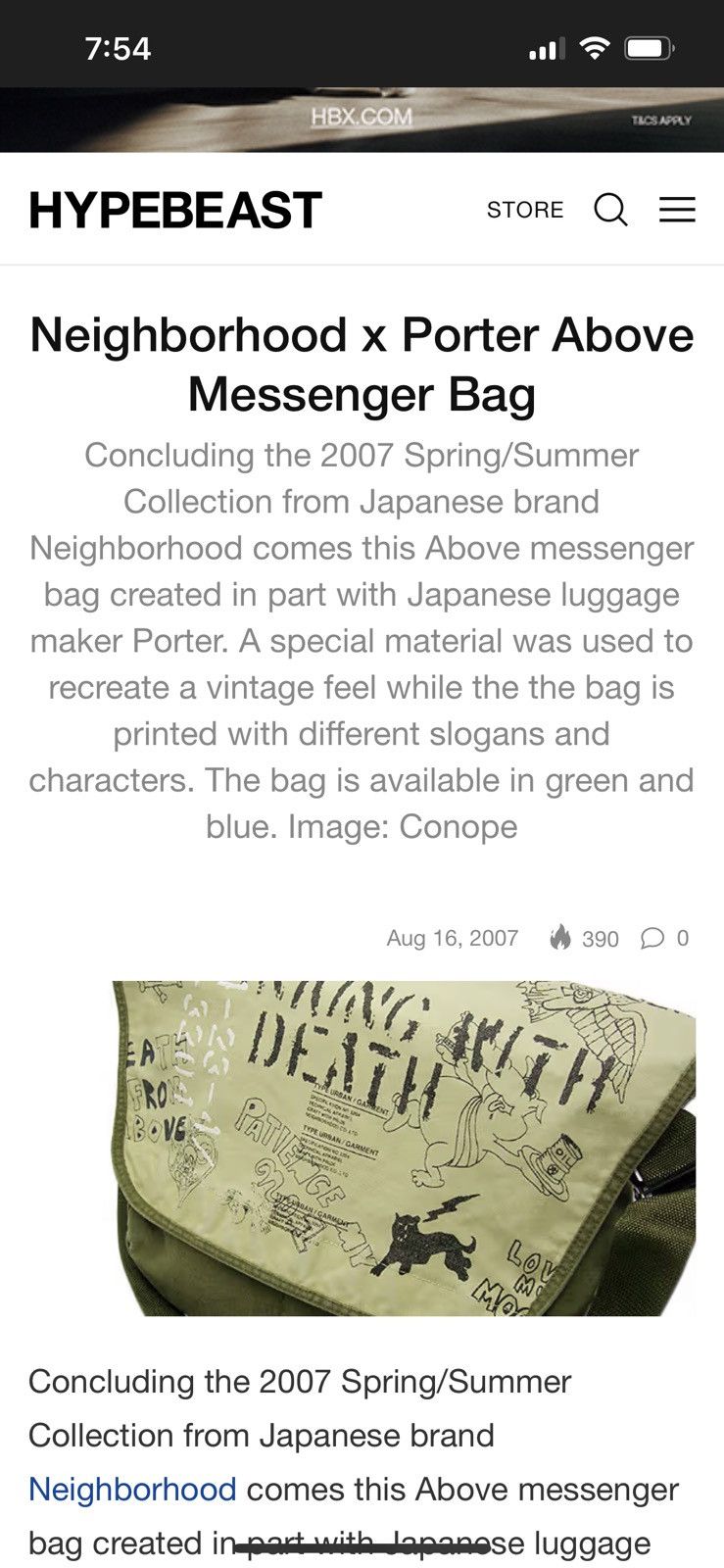 Porter Neighborhood × Porter Above Duffle Bag Made in Japan 2007 Size ONE SIZE - 7 Thumbnail