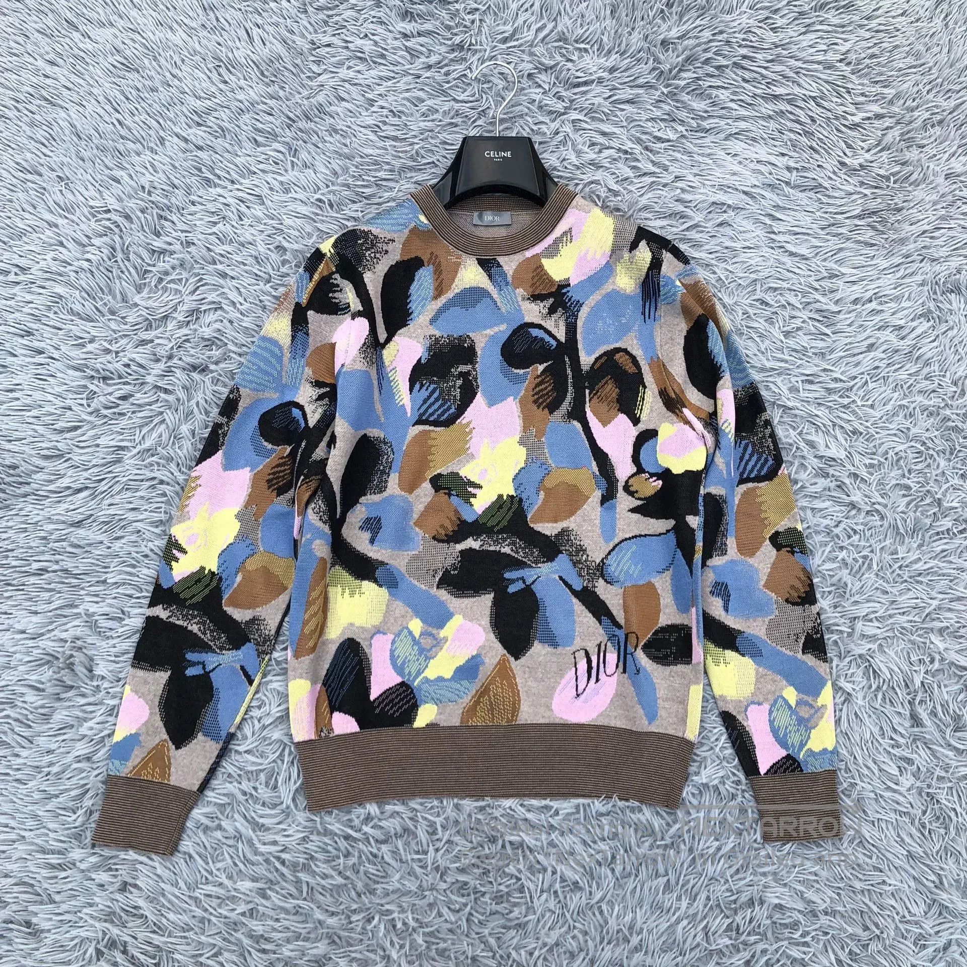 Dior Dior Floral Graffiti Knit Sweater. Size US M / EU 48-50 / 2 - 1 Thumbnail
